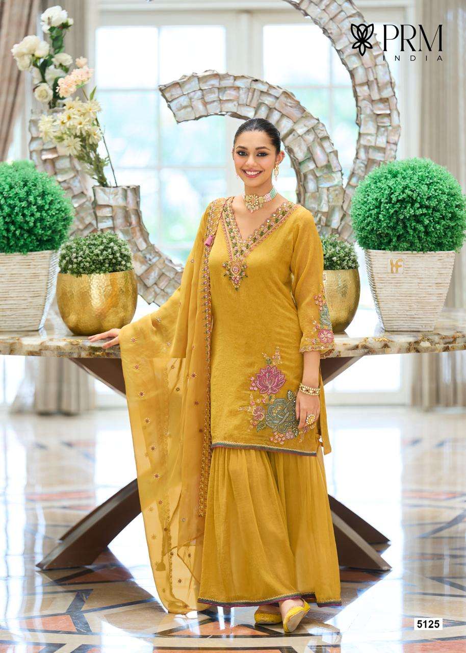 PRM INDIA HAMSAFAR ORGANZA EMBROIDERY DESIGNER READY MADE LADIES SUIT