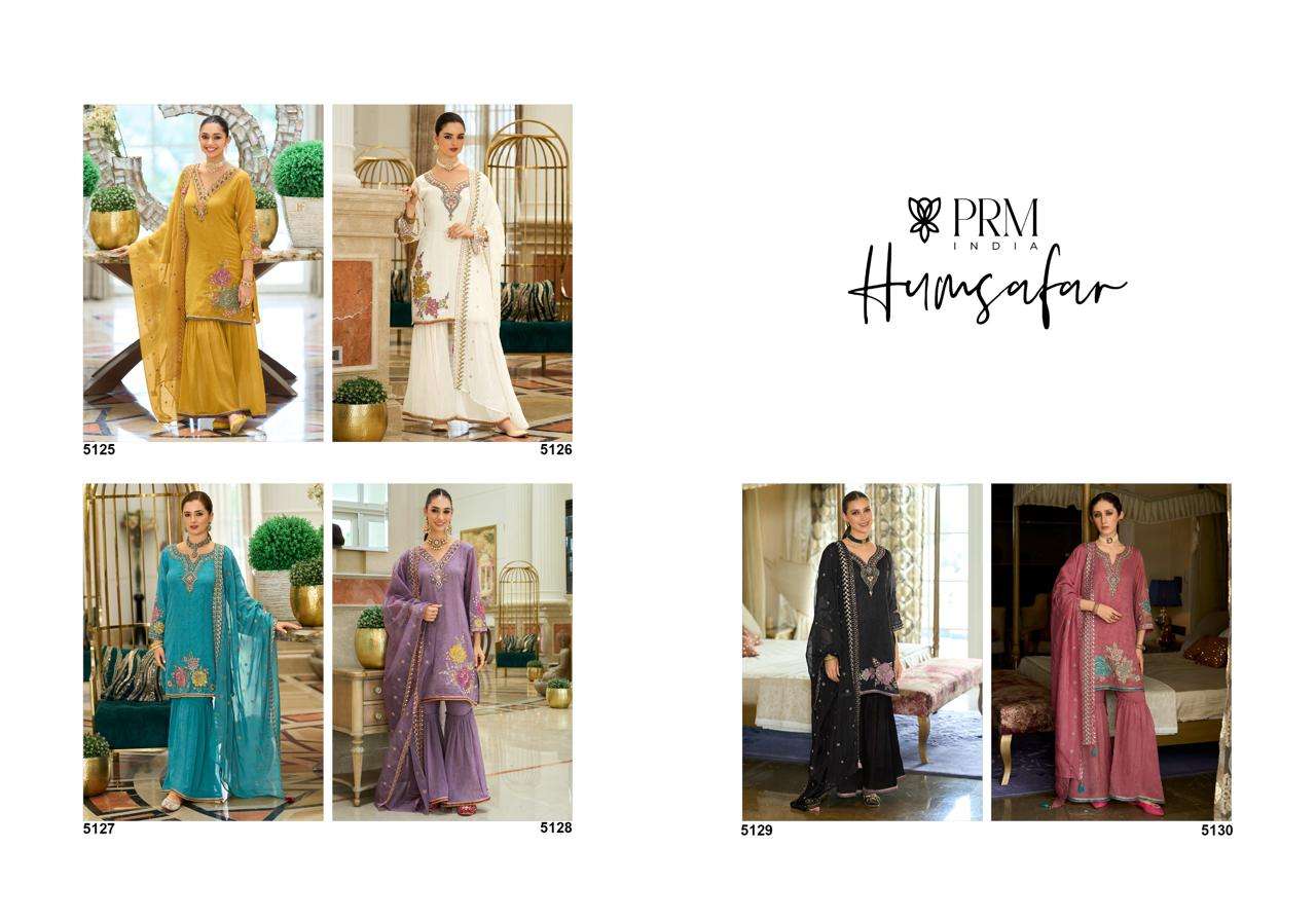 PRM INDIA HAMSAFAR ORGANZA EMBROIDERY DESIGNER READY MADE LADIES SUIT