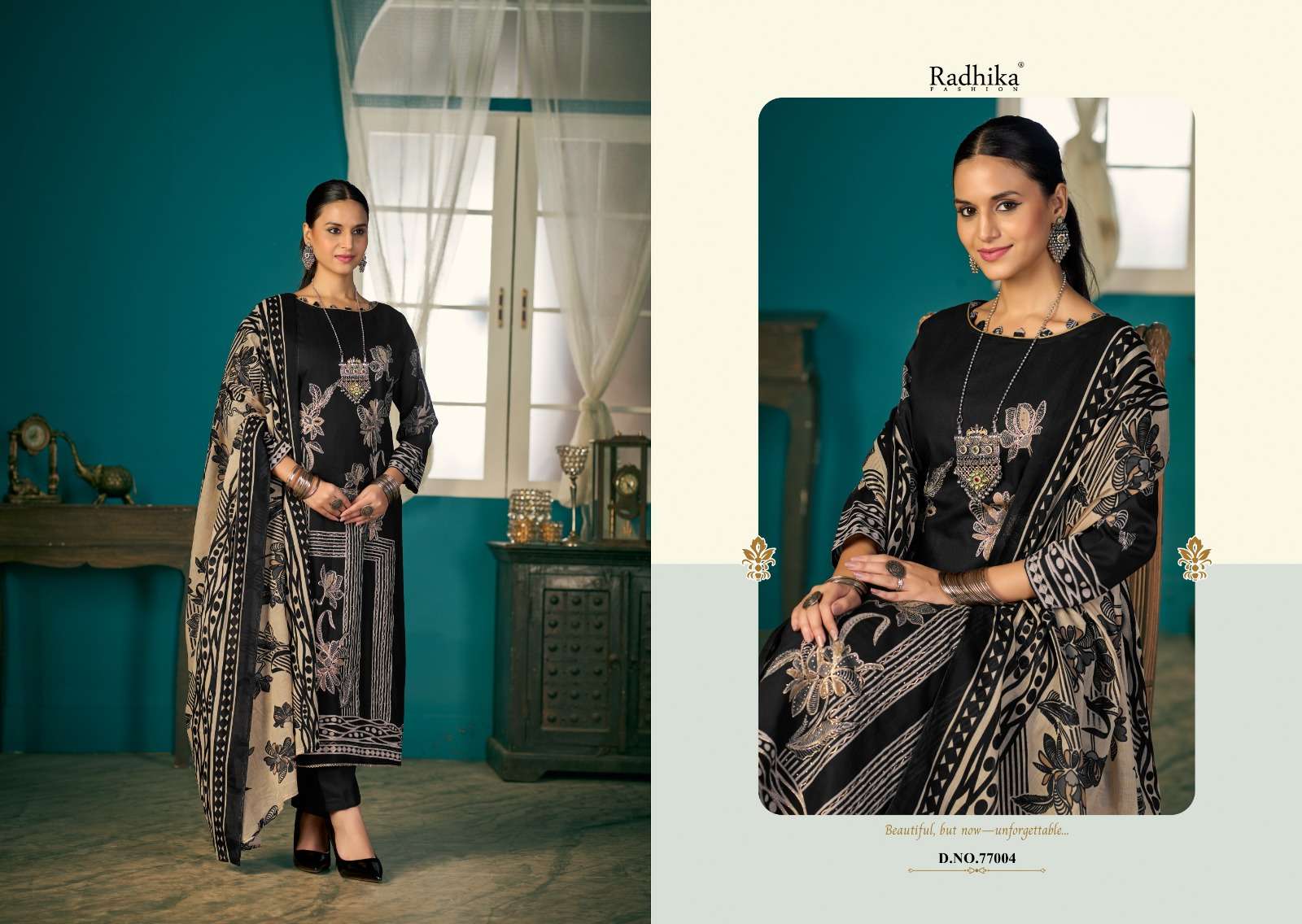 RADHIKA FASHION AZARA SHIVANI VOL 2 LAWN COTTON PRINT WITH FANCY HAND WORKS SUIT
