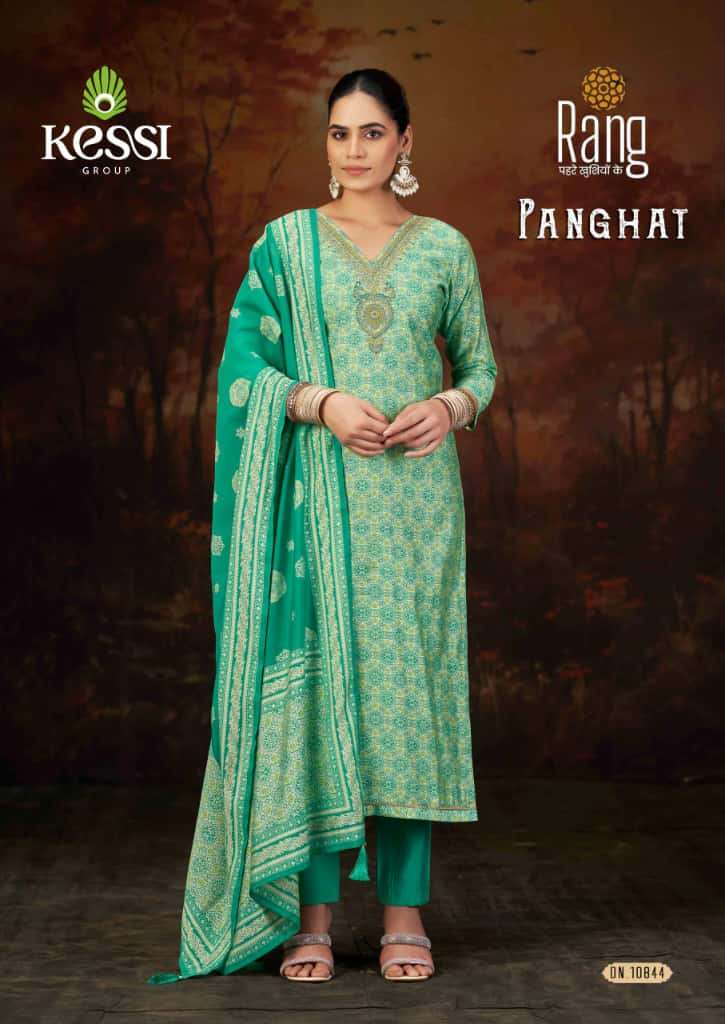 RANG PANGHAT MUSLIN FANCY EMBROIDERY WORK SALWAR SUIT