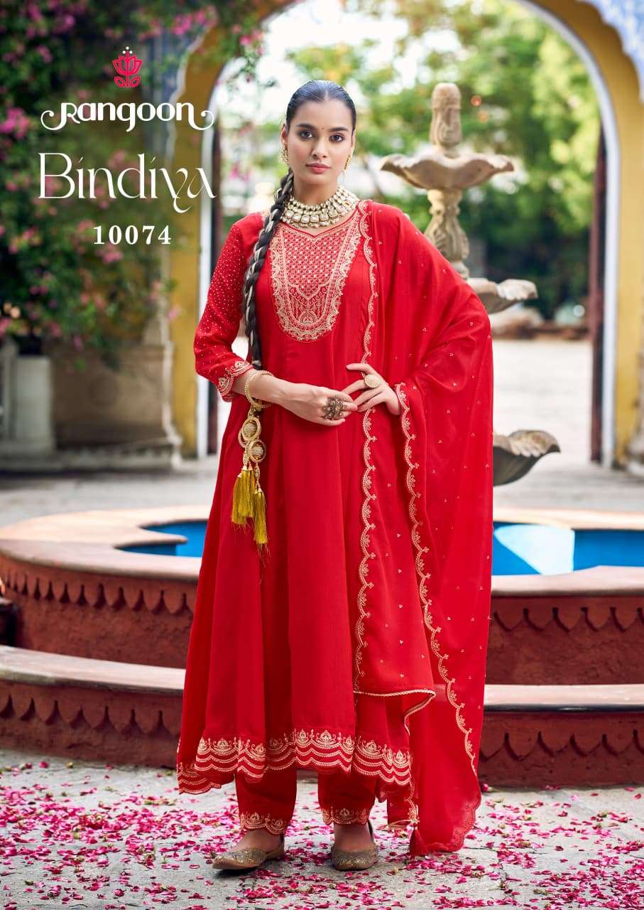 RANGOON BINDIYA FANCY ANARKALI STYLE READY MADE LADIES SUIT