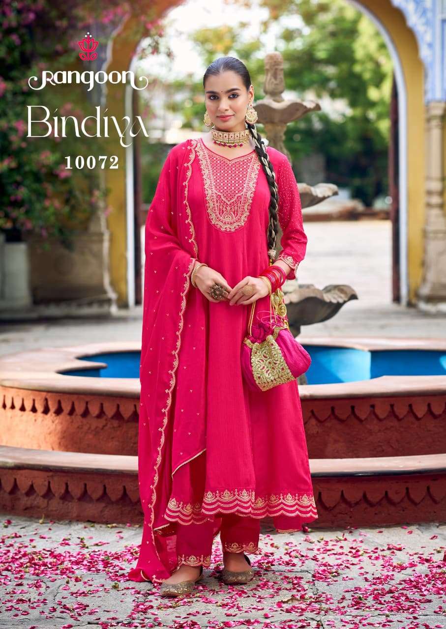 RANGOON BINDIYA FANCY ANARKALI STYLE READY MADE LADIES SUIT