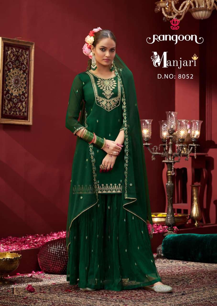 RANGOON MANJARI CHIFFON DESIGNER READY MADE PARTY WEAR LADIES SUIT