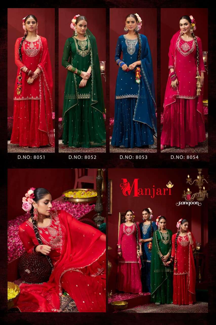 RANGOON MANJARI CHIFFON DESIGNER READY MADE PARTY WEAR LADIES SUIT