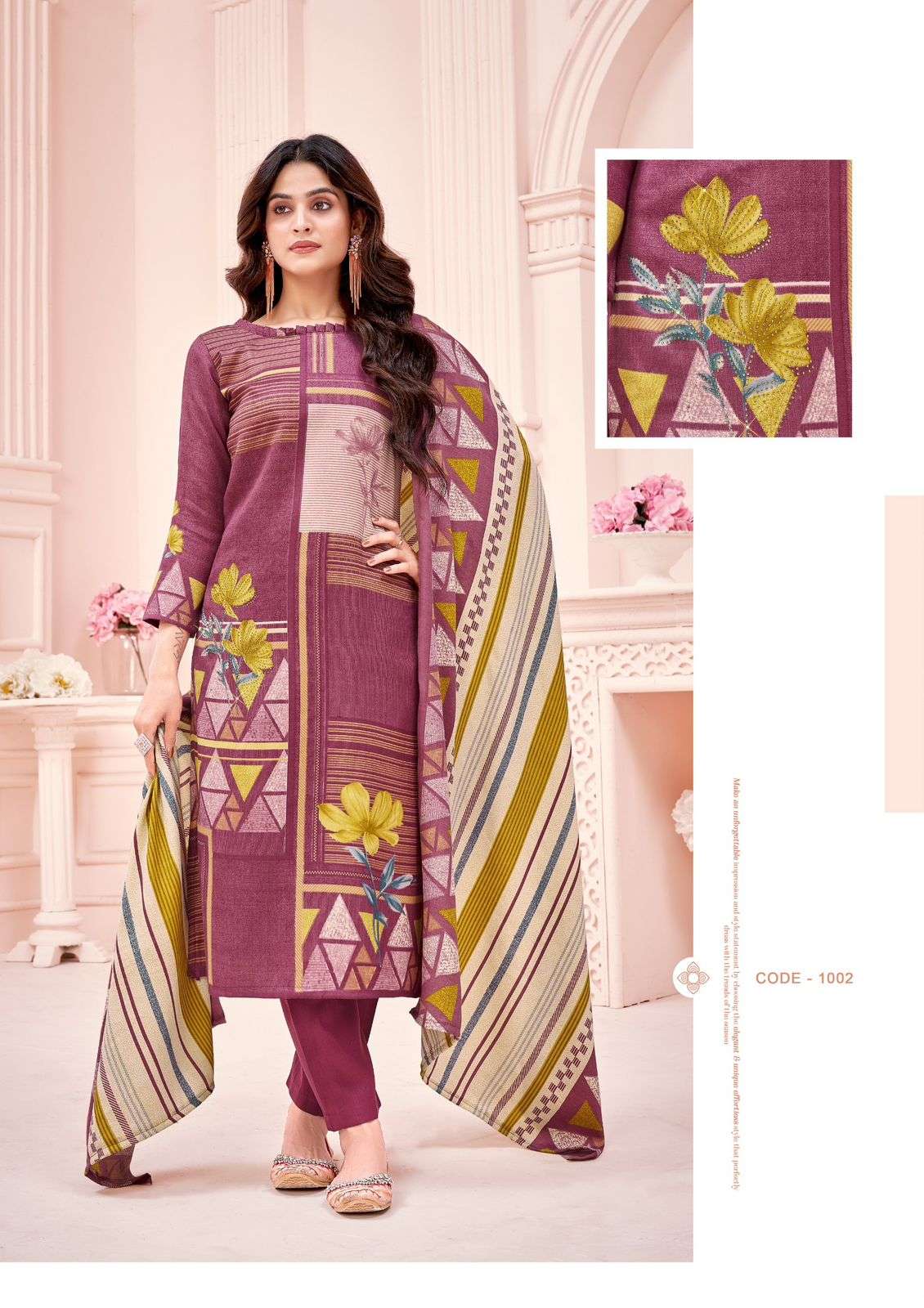 ROLI MOLI CREATION TANIA PASHMINA FANCY WORK WUNTER WEAR SUIT