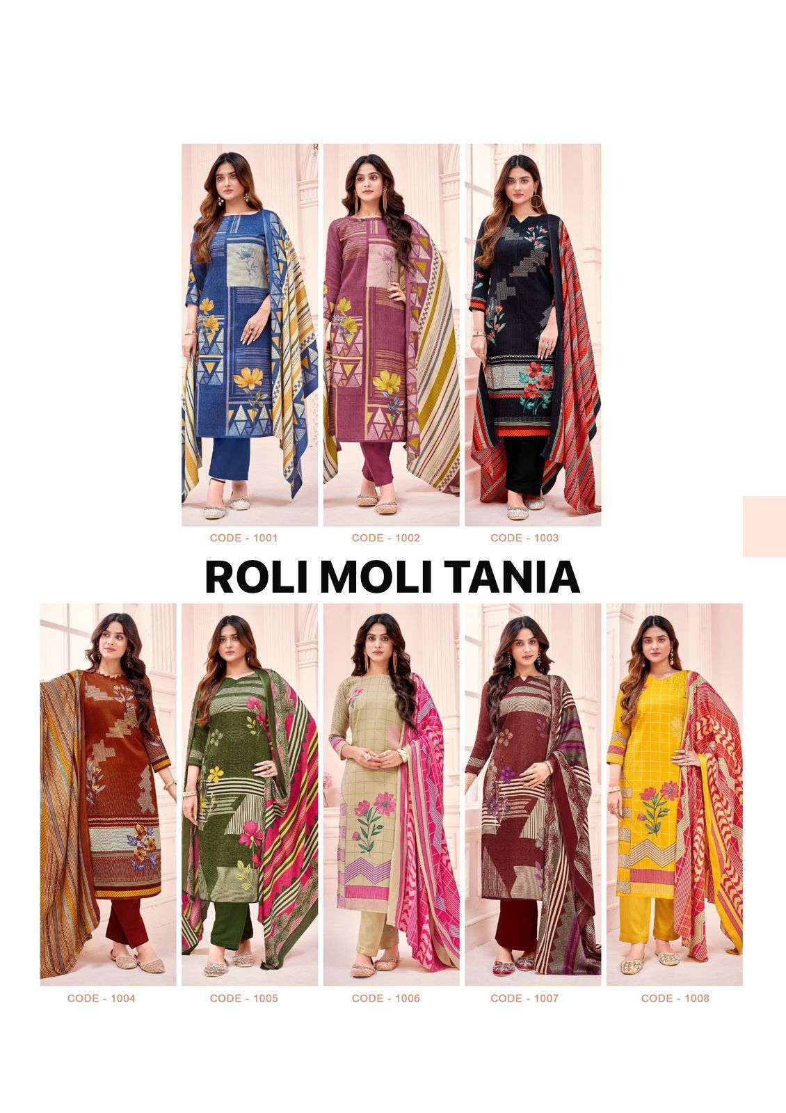 ROLI MOLI CREATION TANIA PASHMINA FANCY WORK WUNTER WEAR SUIT
