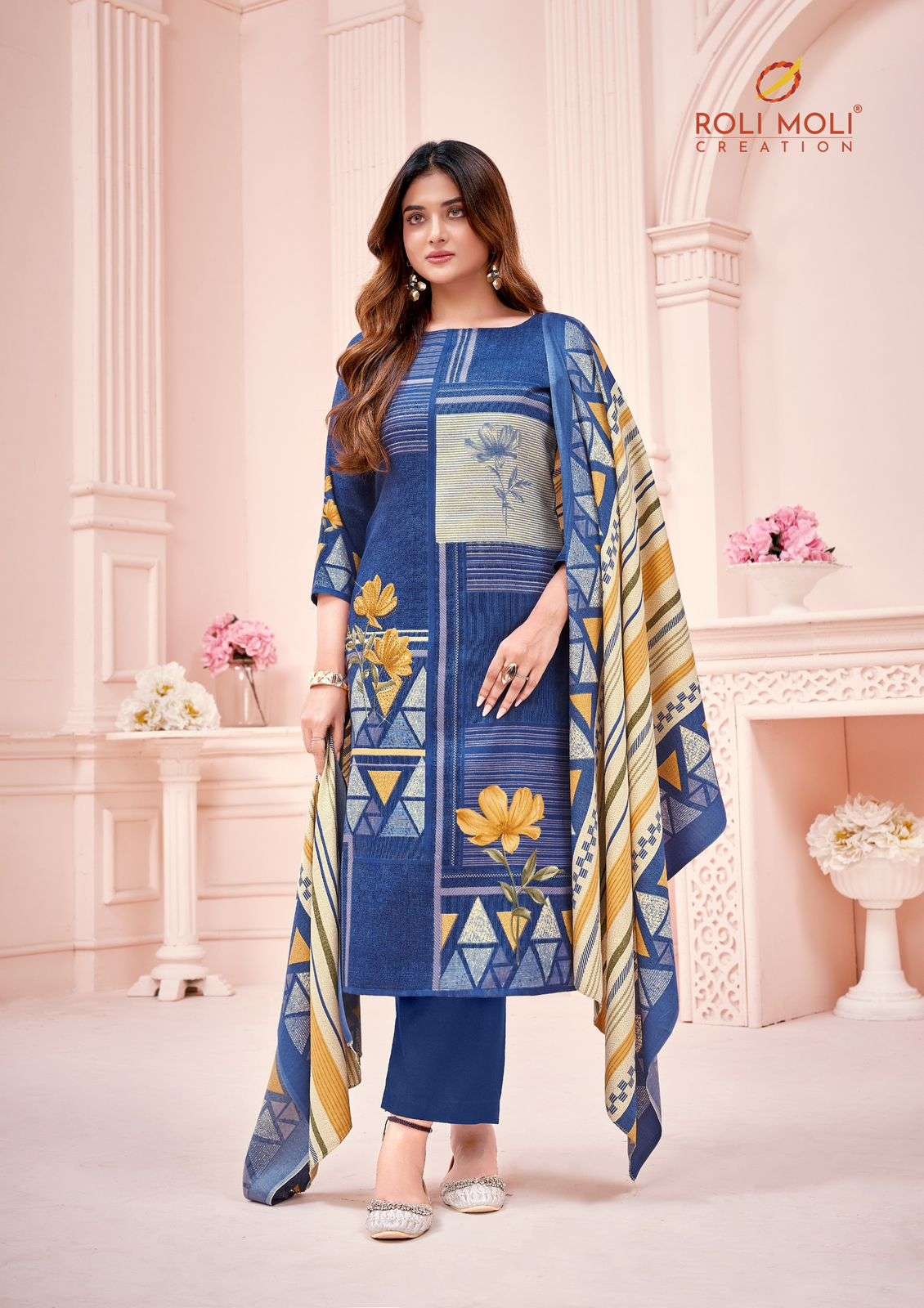ROLI MOLI CREATION TANIA PASHMINA FANCY WORK WUNTER WEAR SUIT