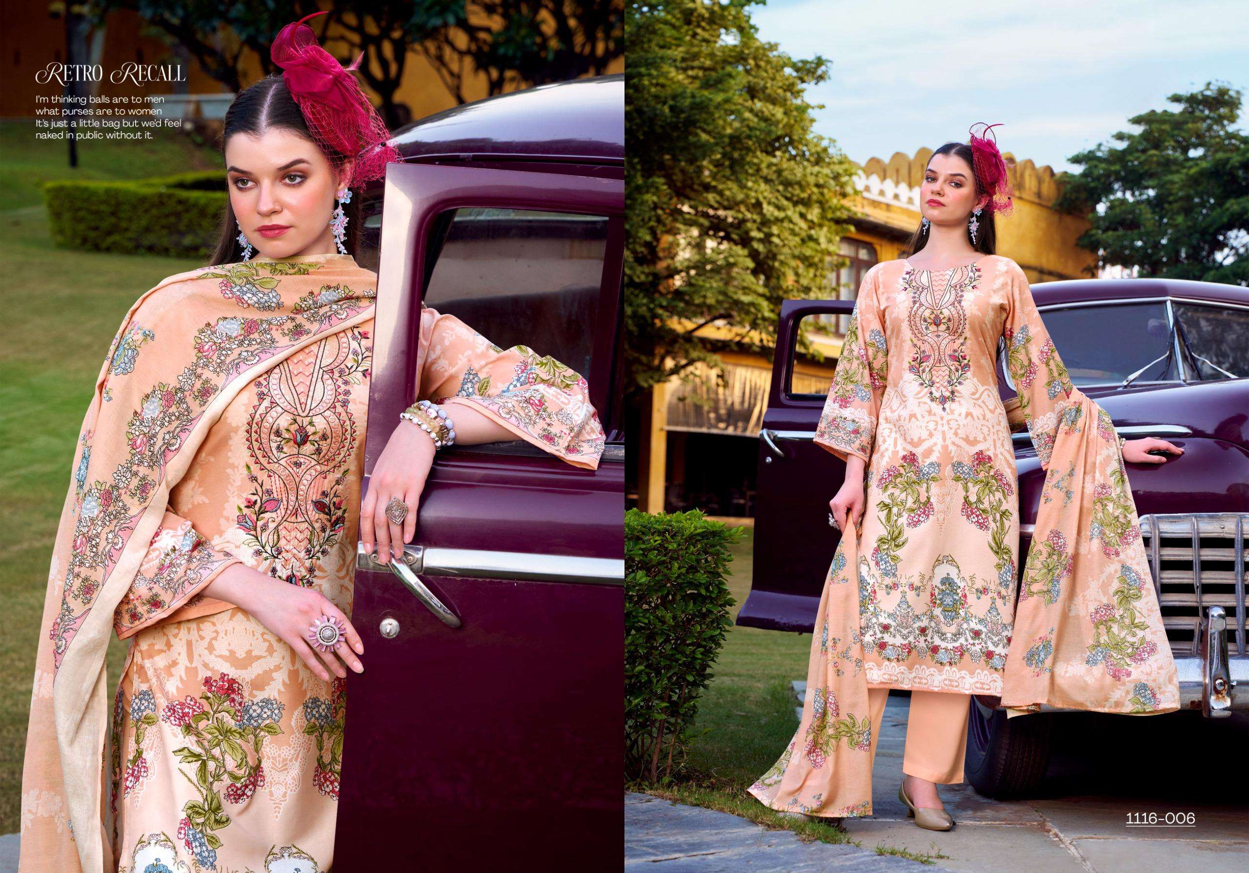 ROMANI NEEDLE WONDER VOL 3 COTTON DIGITAL PRINTS WITH WORK SUIT