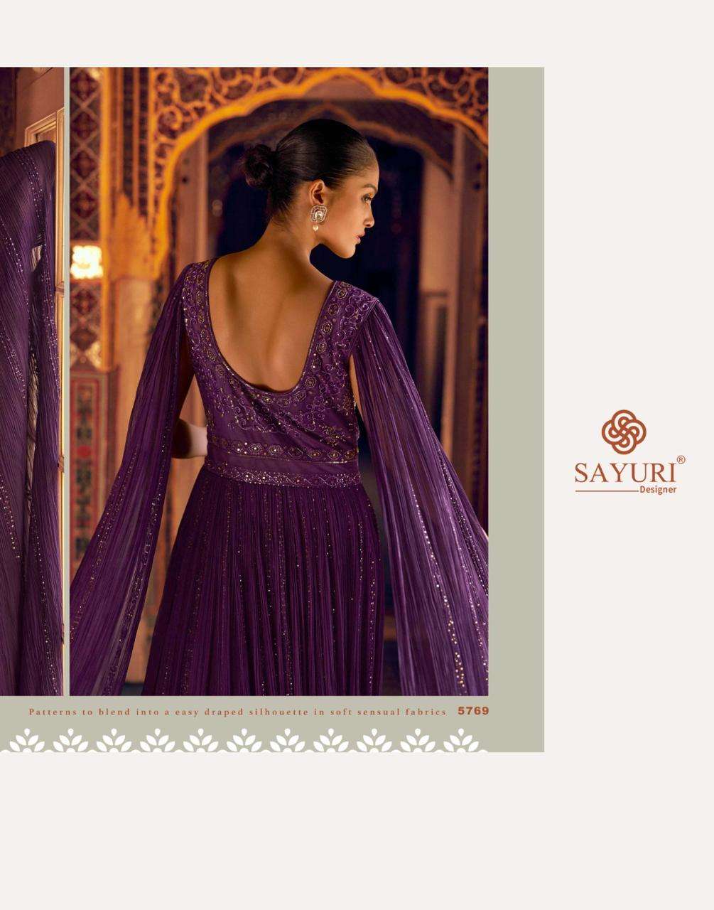SAYURI DESIGNER KARISHMA HEAVY DESIGNER WEDDING WEAR GOWN DRESS
