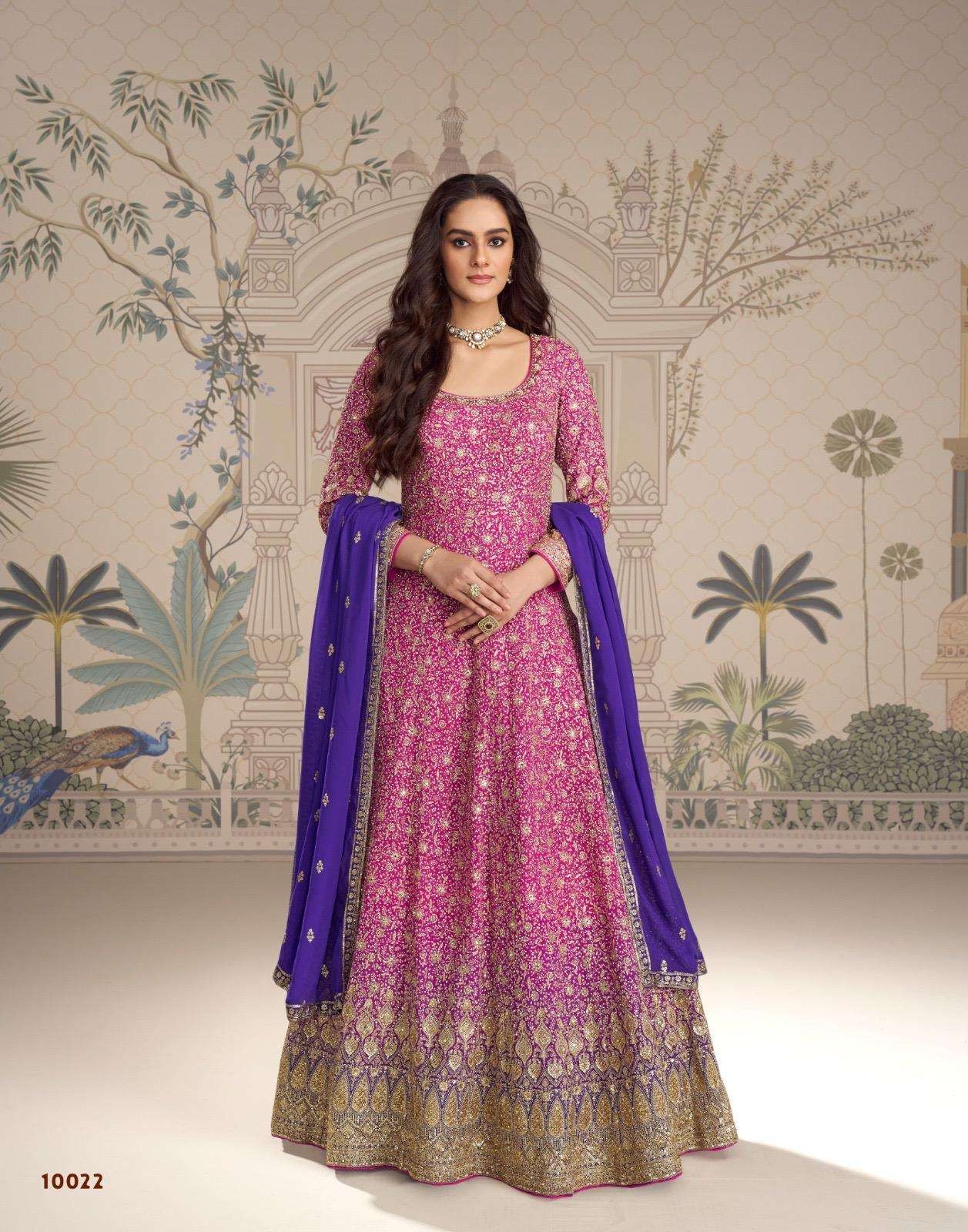 SAYURI DESIGNER SABOORI GEORGETTE HEAVY DESIGNER PARTY WEAR GOWN DRESS 