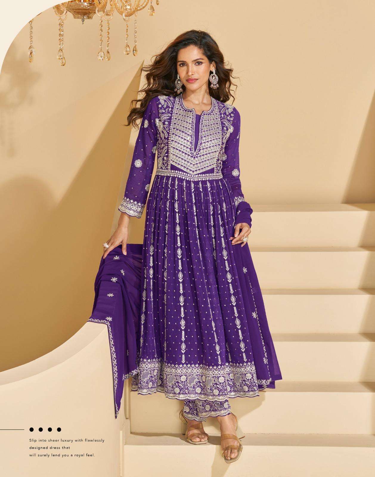 SAYURI DESIGNER SARGAM GEORGETTE HEAVY DESIGNER PARTY WEAR LADIES SUIT