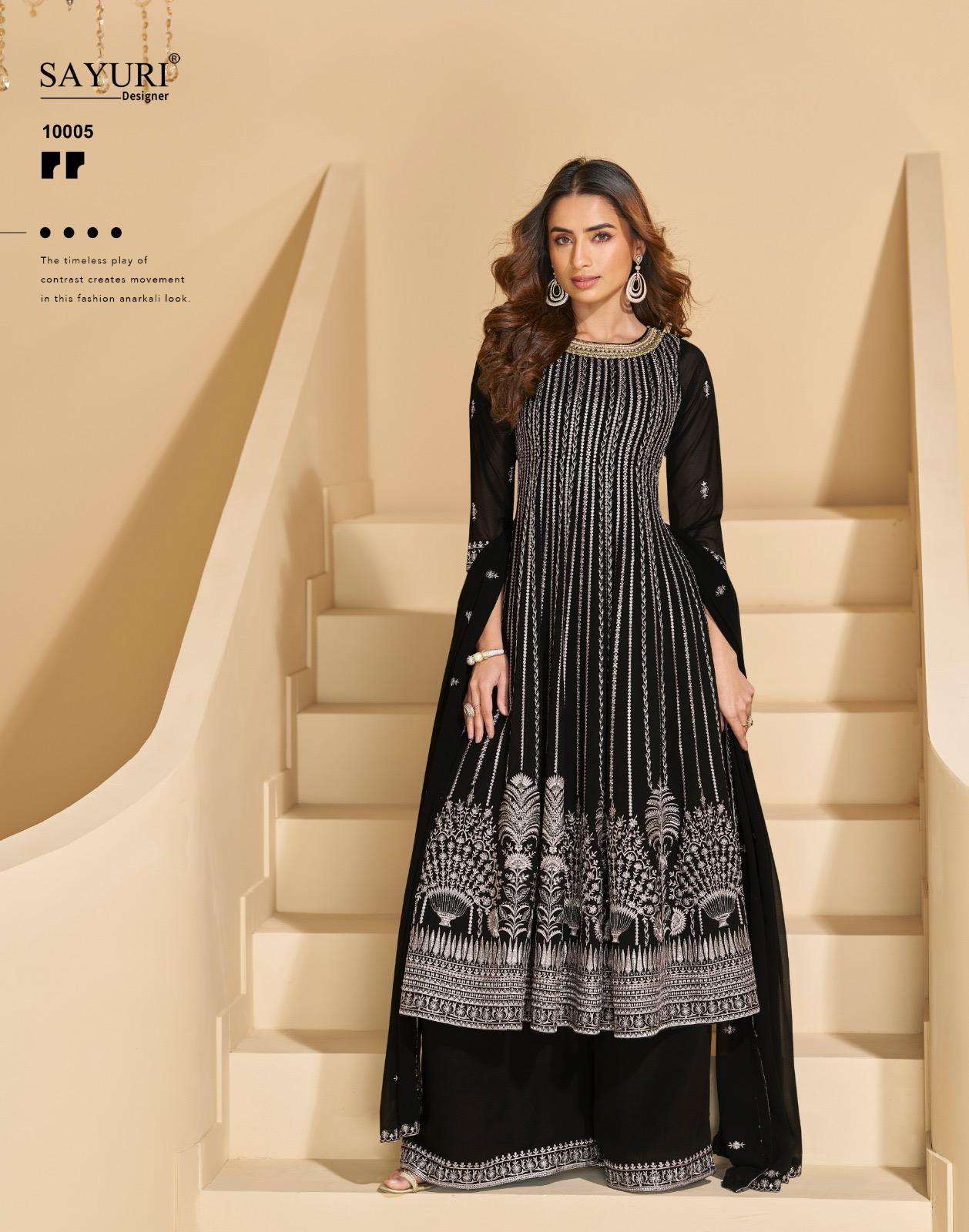SAYURI DESIGNER SARGAM GEORGETTE HEAVY DESIGNER PARTY WEAR LADIES SUIT