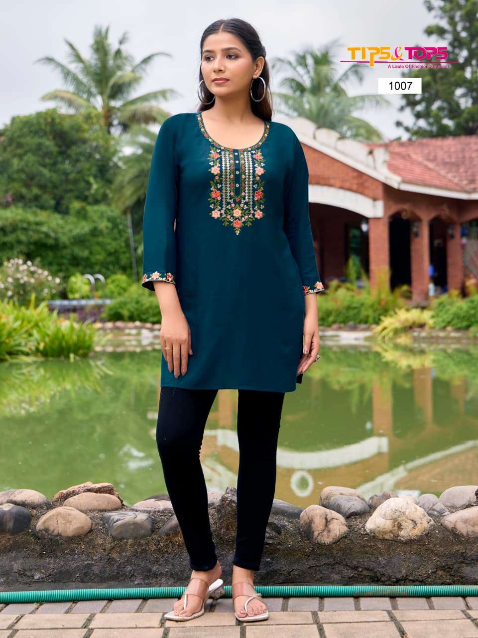 TIPS AND TOPS BUBBLY VOL 15 RAYON FANCY WESTERN WEAR LADIES TOP