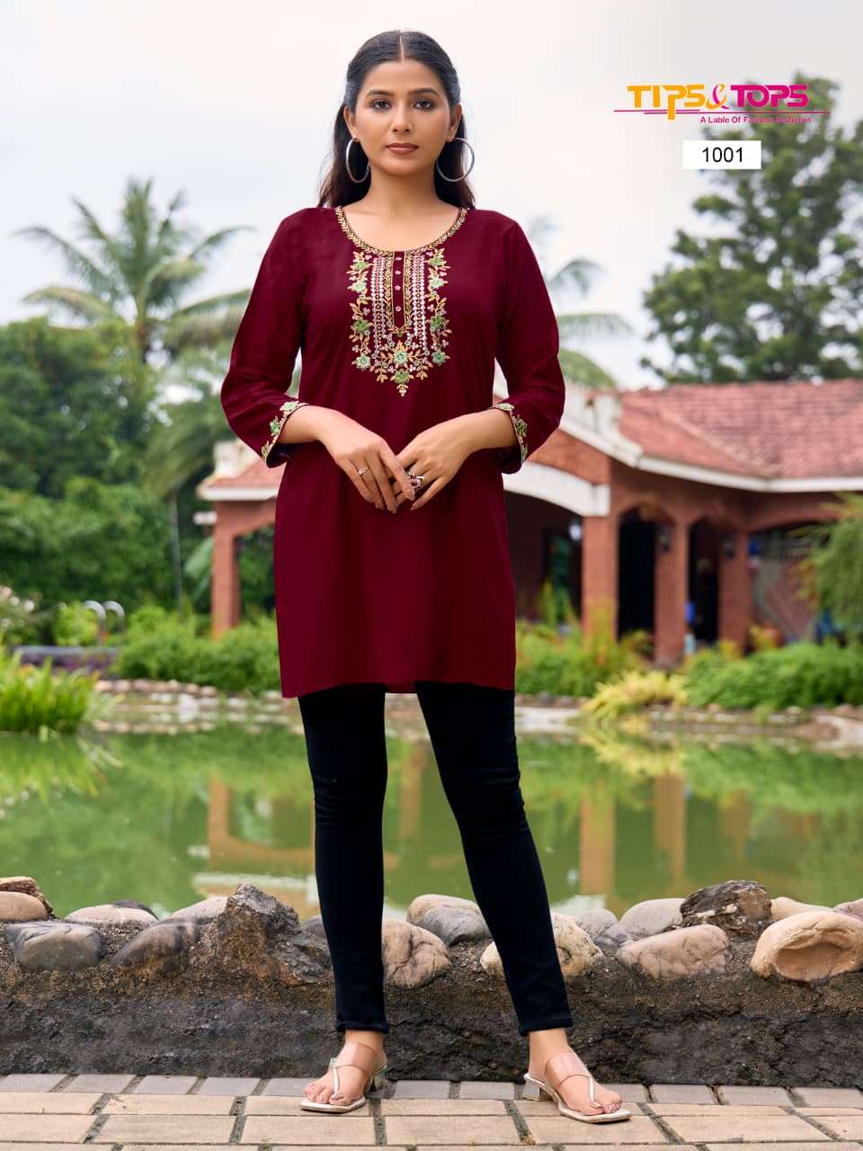 TIPS AND TOPS BUBBLY VOL 15 RAYON FANCY WESTERN WEAR LADIES TOP
