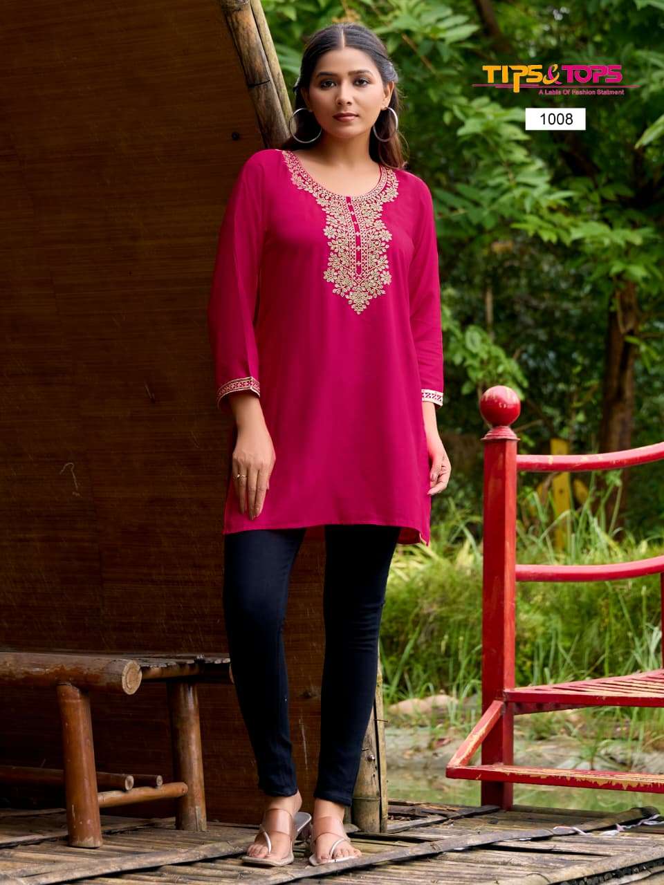 TIPS AND TOPS BUBBLY VOL 15 RAYON FANCY WESTERN WEAR LADIES TOP