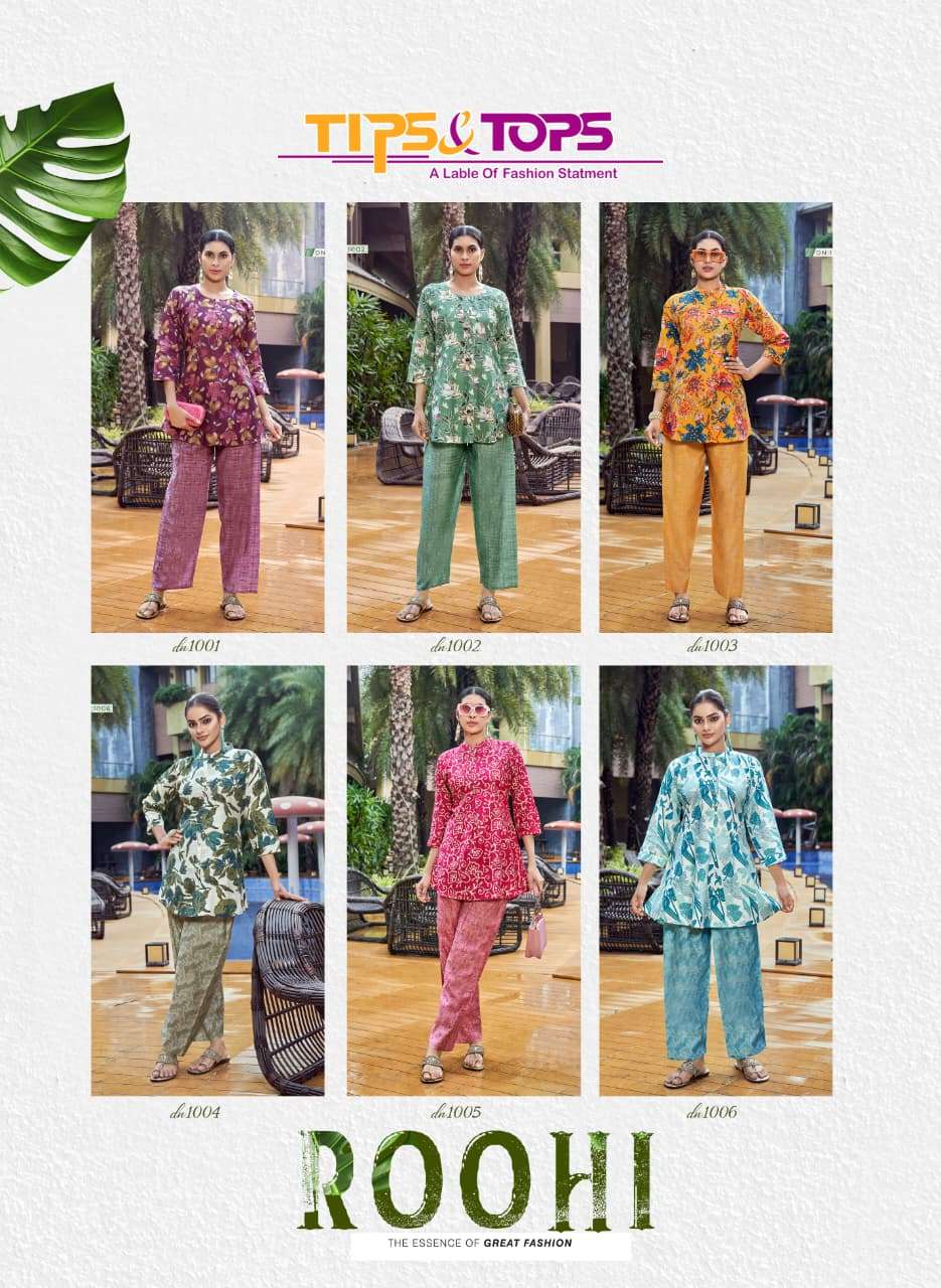 TIPS AND TOPS ROOHI FANCY WEAR LADIES CO-ORD SET 