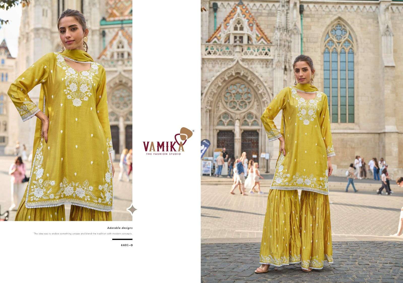 VAMIKA ANAMIKA VOL 3 HEAVY DESIGNER WORK PARTY WEAR SHARARA SUIT