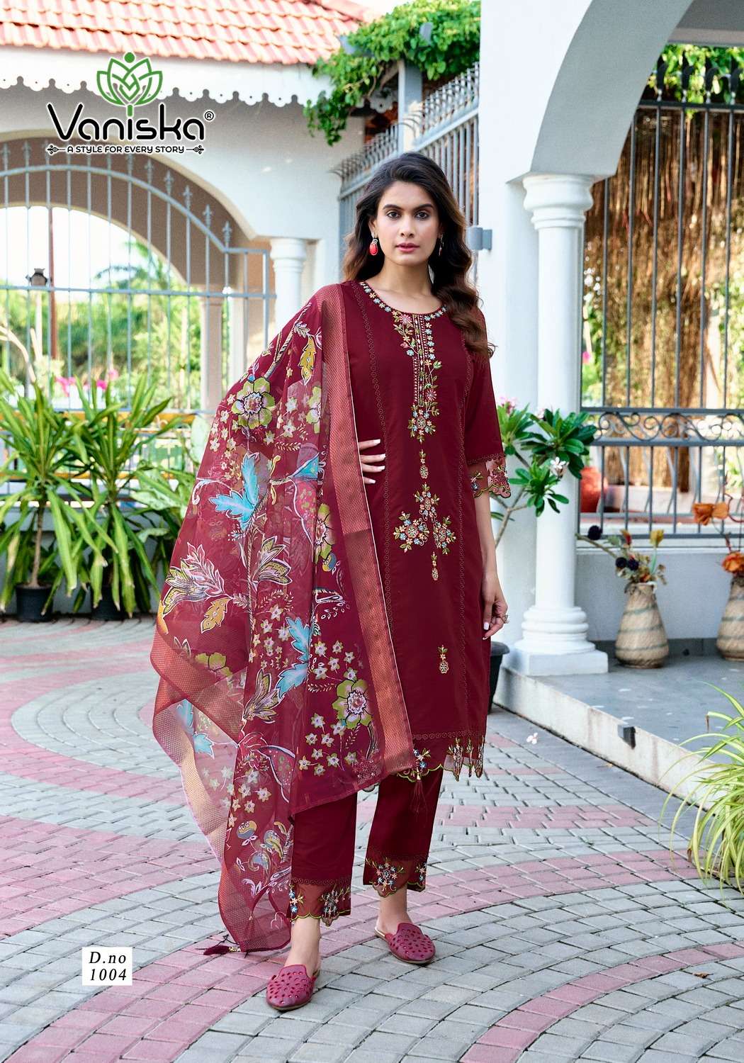 VANISKA DASTOOR VOL 1 SILK STRAIGHT STYLE  KURTI WITH PANT AND DUPPATTA SET 