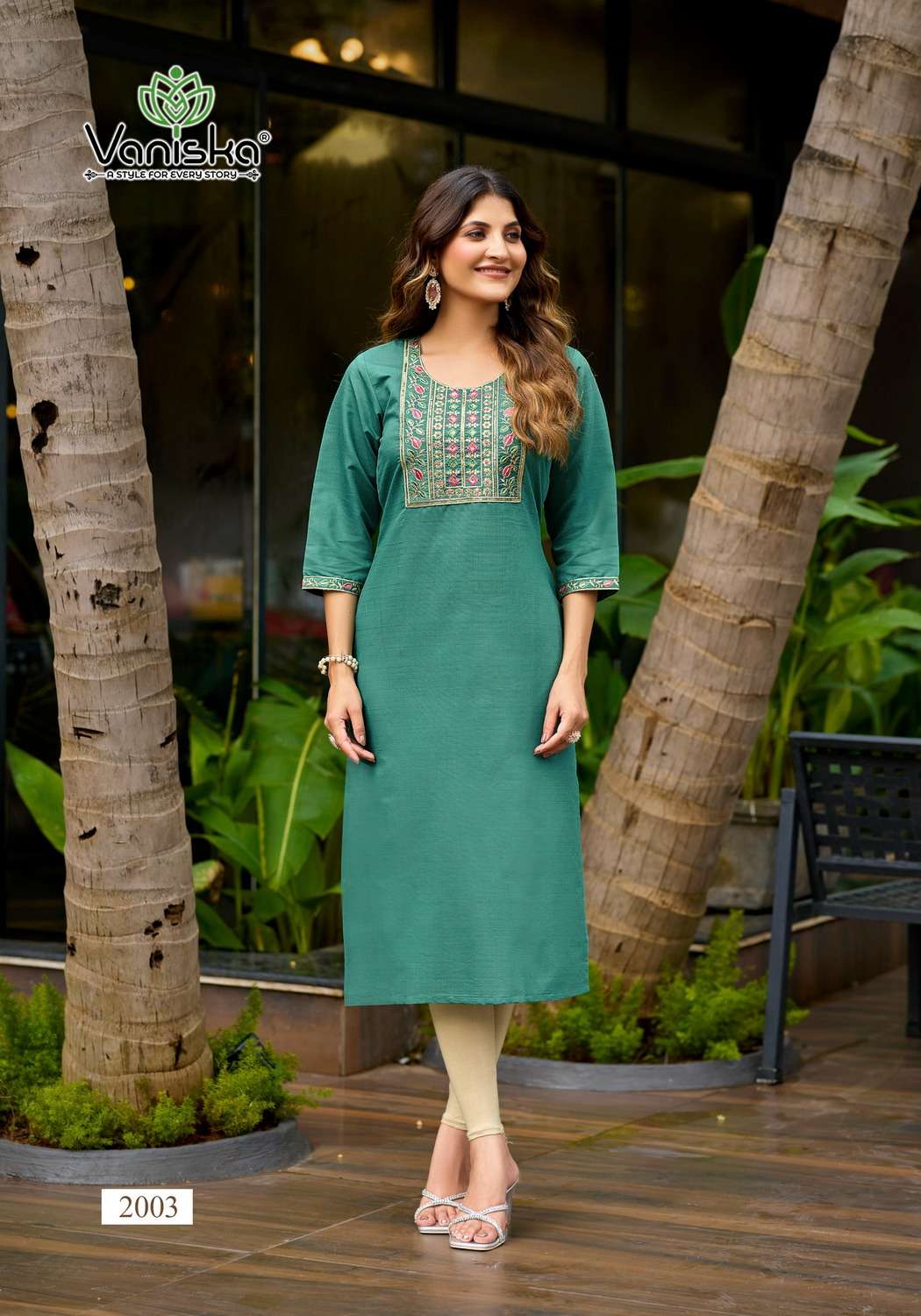 VANISKA FIVE STAR VOL 2 SILK FANCY EMBROIDERY WORKS LADIES KURTI