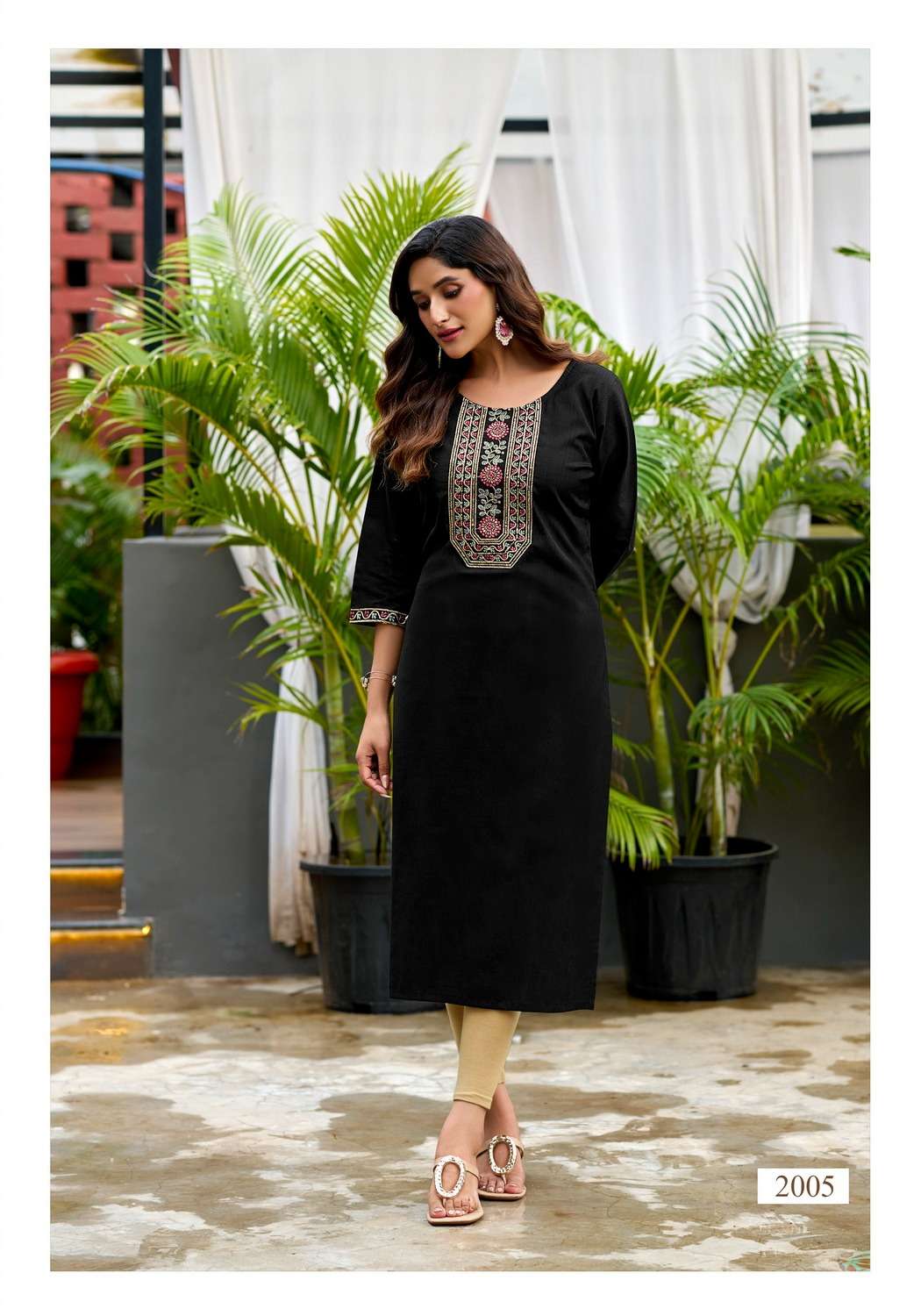 VANISKA FIVE STAR VOL 2 SILK FANCY EMBROIDERY WORKS LADIES KURTI