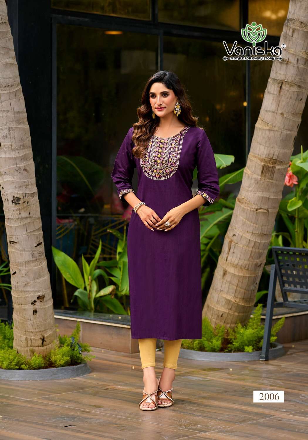 VANISKA FIVE STAR VOL 2 SILK FANCY EMBROIDERY WORKS LADIES KURTI