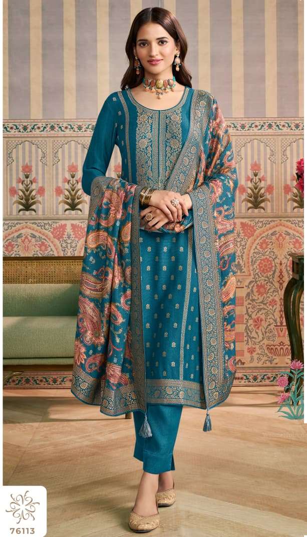 VINAY FASHION KERVIN ANANTA VOL 2 VISCOSE PASHMINA DESIGNER WORK SUIT