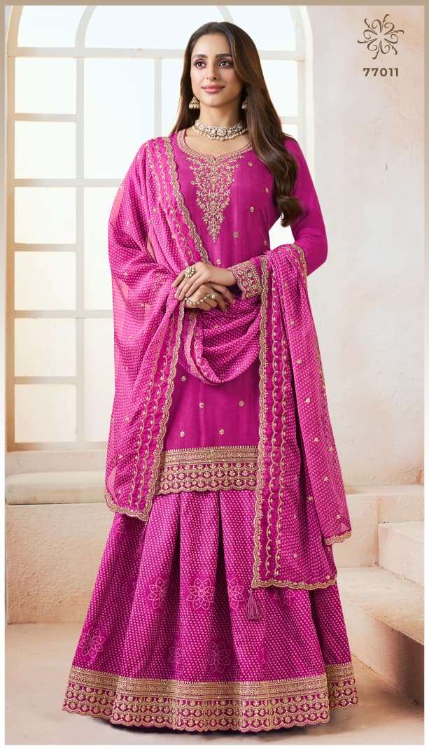 VINAY FASHION KULEESH BHAVYA MOGA SILK EMBROIDERY DESIGNER SUIT