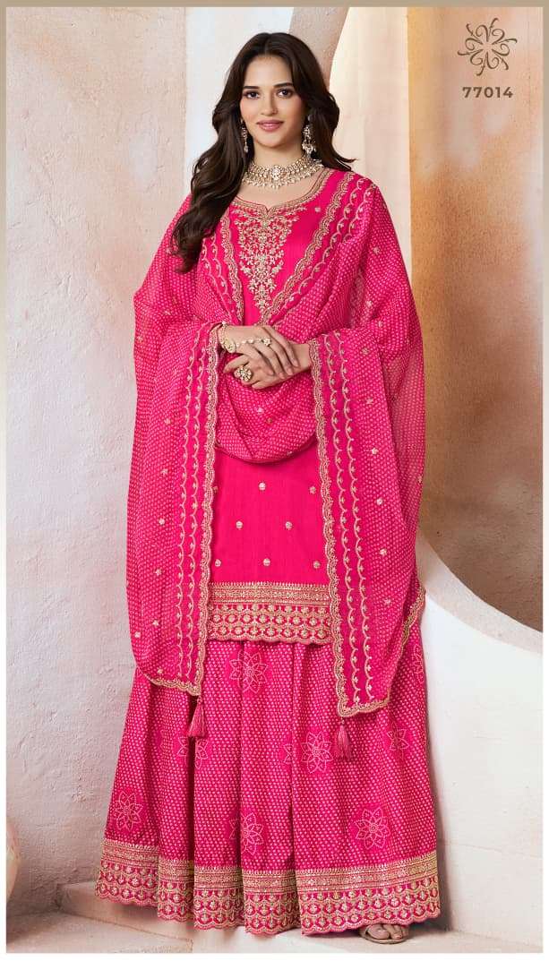 VINAY FASHION KULEESH BHAVYA MOGA SILK EMBROIDERY DESIGNER SUIT