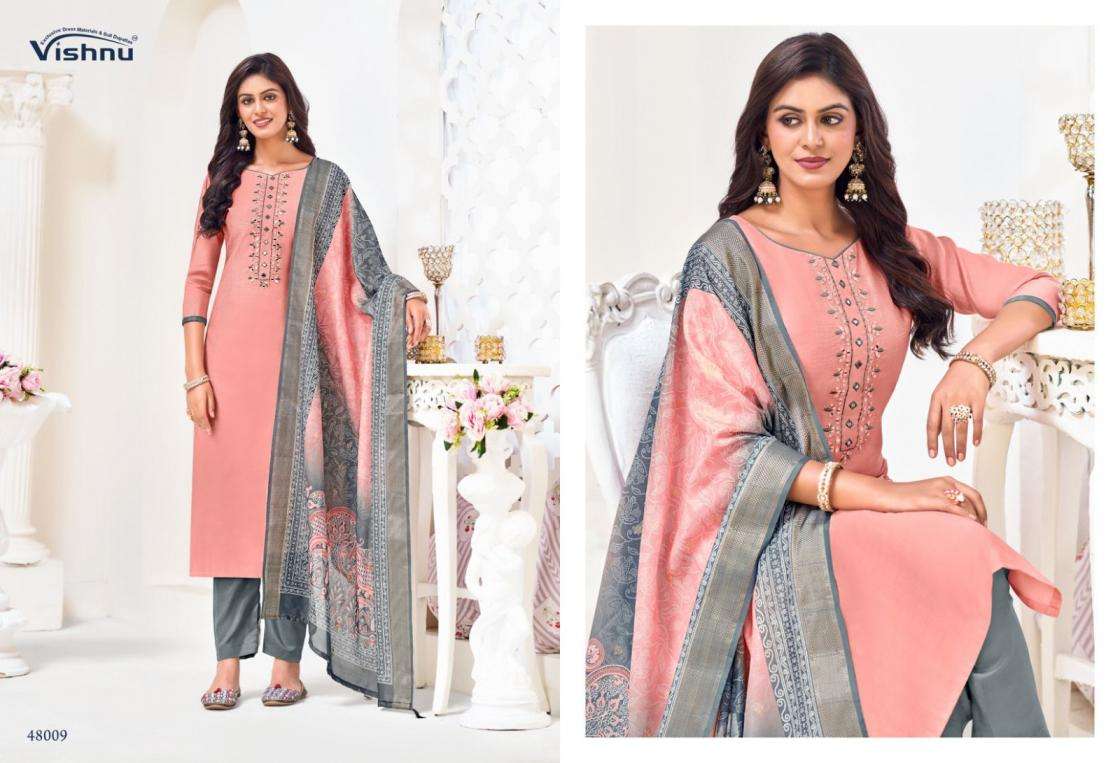 VISHNU IMPEX ALAVIRA SILK WITH FANCY SWAROVSKI WORK SALWAR SUIT