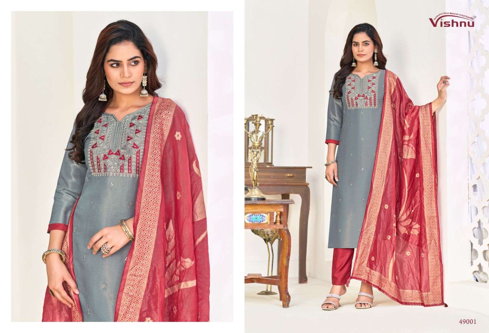 VISHNU IMPEX NADIA FANCY WORK LADIES SALWAR SUIT