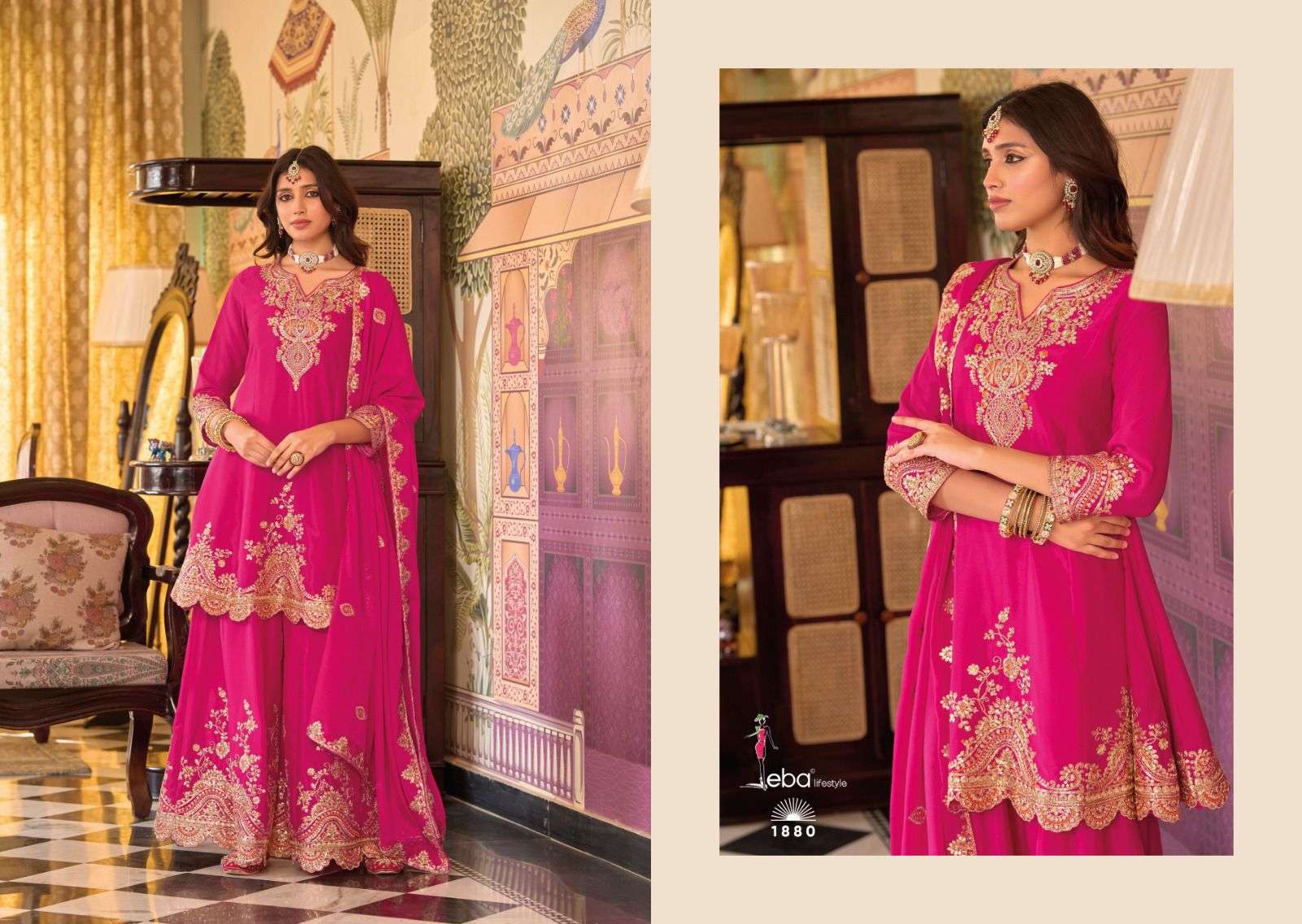 YOUR CHOICE KALISTA EDITION HEAVY EMBROIDERED DESIGNER PARTY WEAR LADIES SUIT