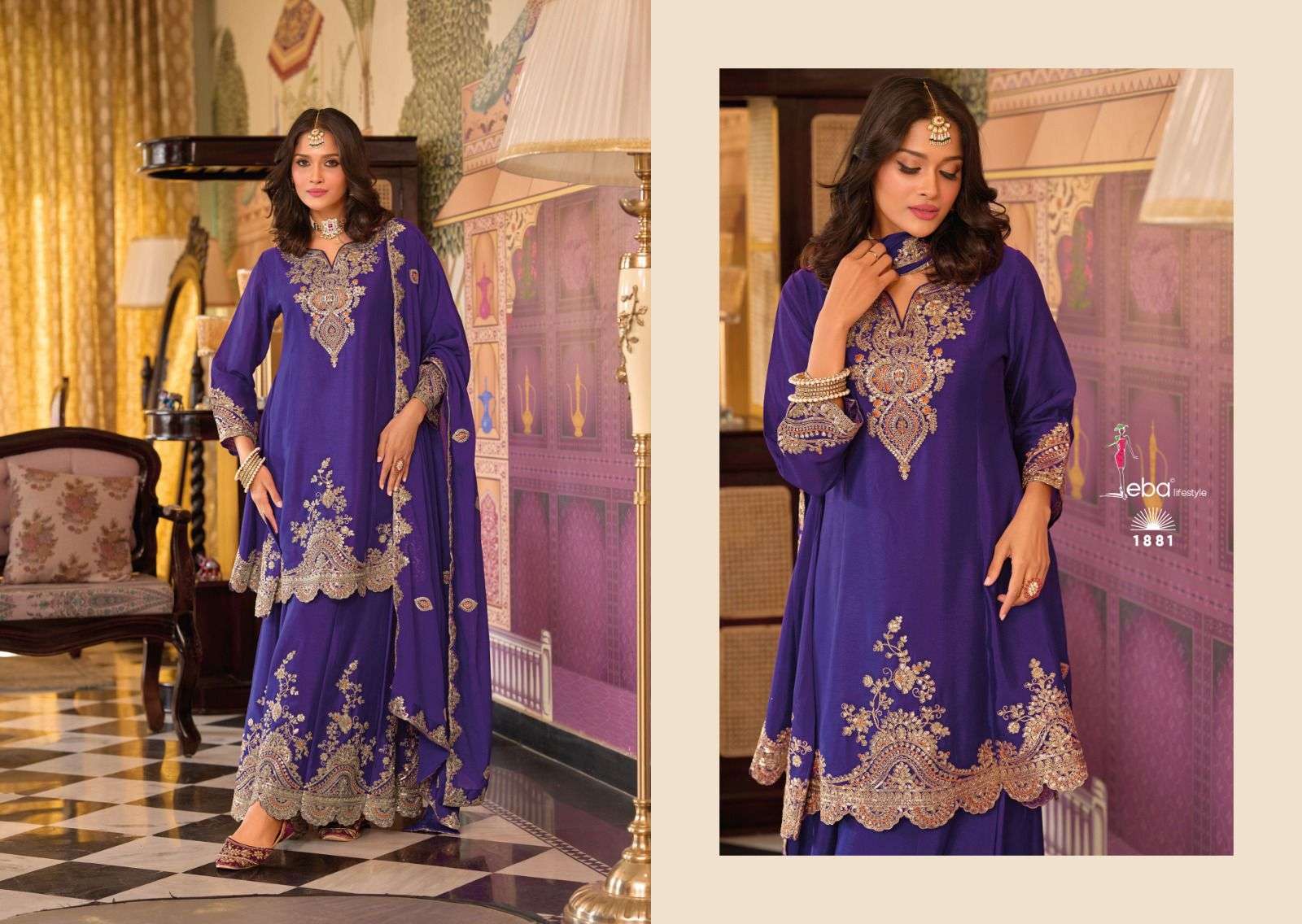 YOUR CHOICE KALISTA EDITION HEAVY EMBROIDERED DESIGNER PARTY WEAR LADIES SUIT