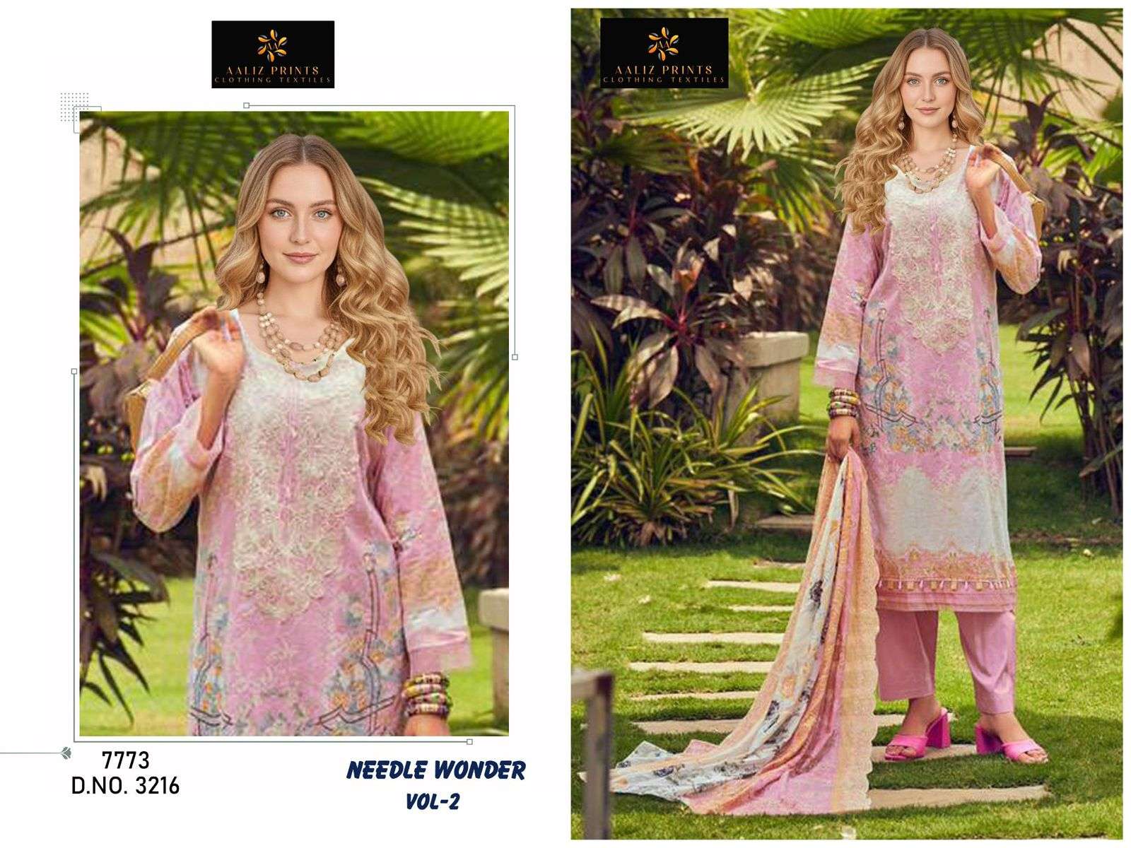 AALIZ PRINTS NEEDLE WONDER VOL 2 COTTON DIGITAL PRINTS SALWAR SUIT