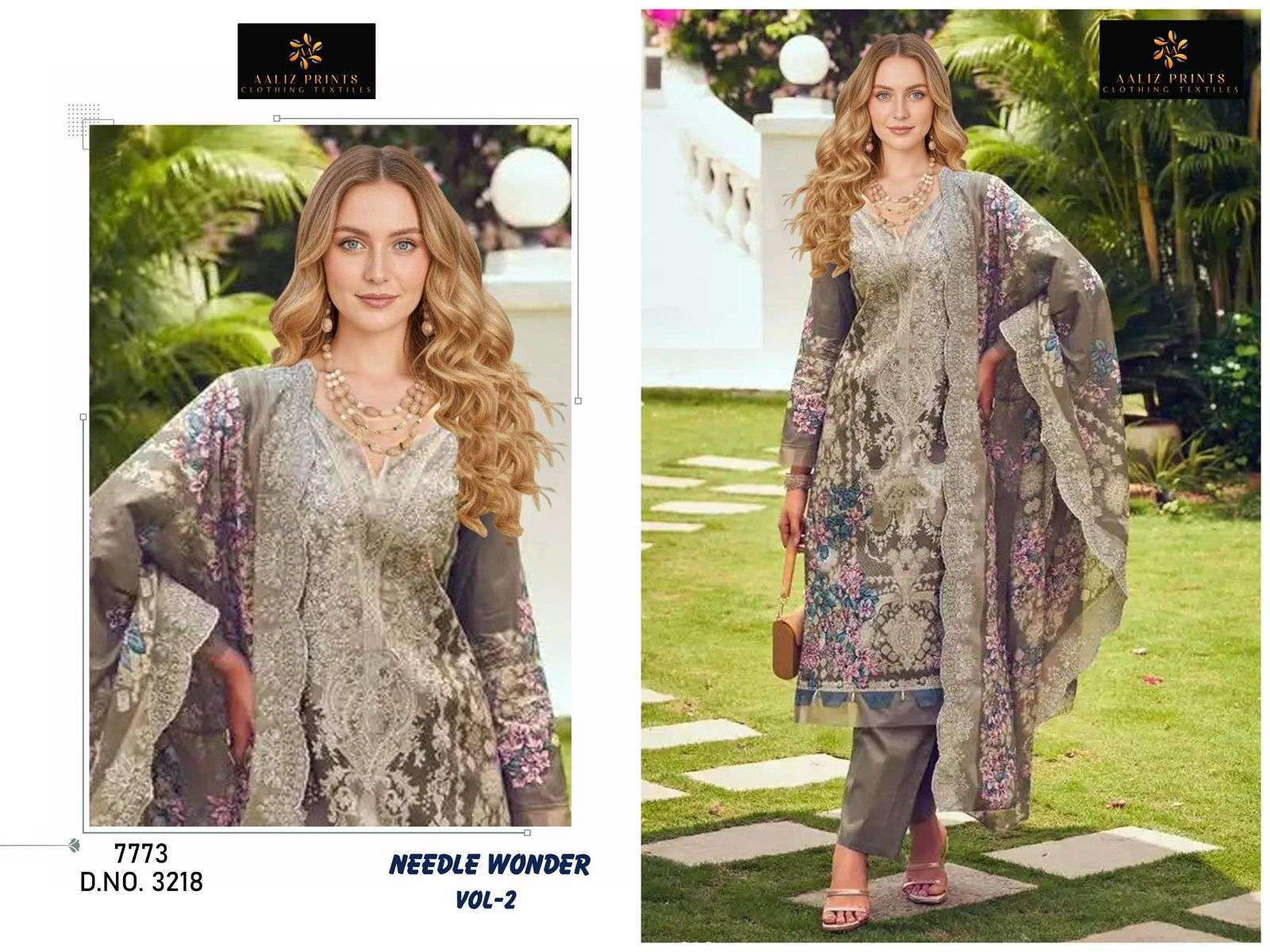 AALIZ PRINTS NEEDLE WONDER VOL 2 COTTON DIGITAL PRINTS SALWAR SUIT