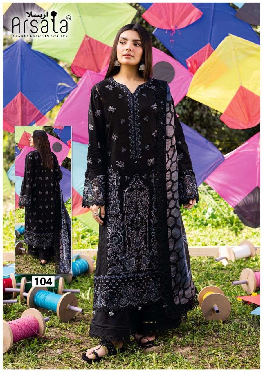 ARSALA FASHION AMARA HEAVY COTTON LUXURY COLLECTION LAWN COTTON SUIT