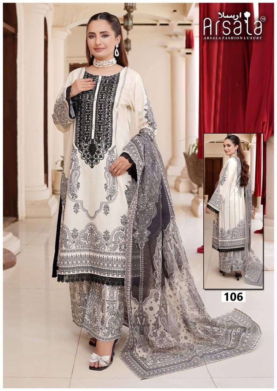 ARSALA FASHION AMARA HEAVY COTTON LUXURY COLLECTION LAWN COTTON SUIT
