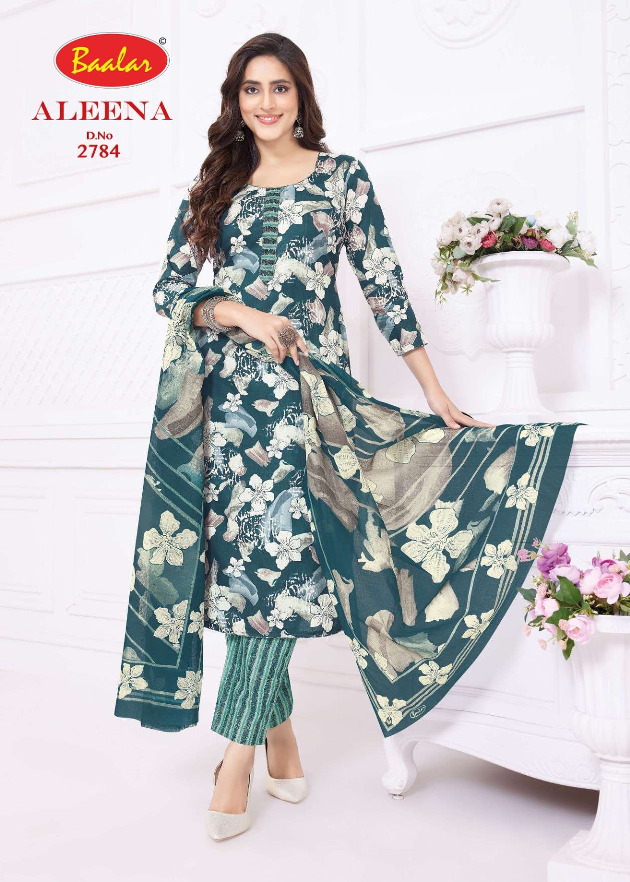 BAALAR ALEENA VOL 27 COTTON PRINTED SALWAR SUIT