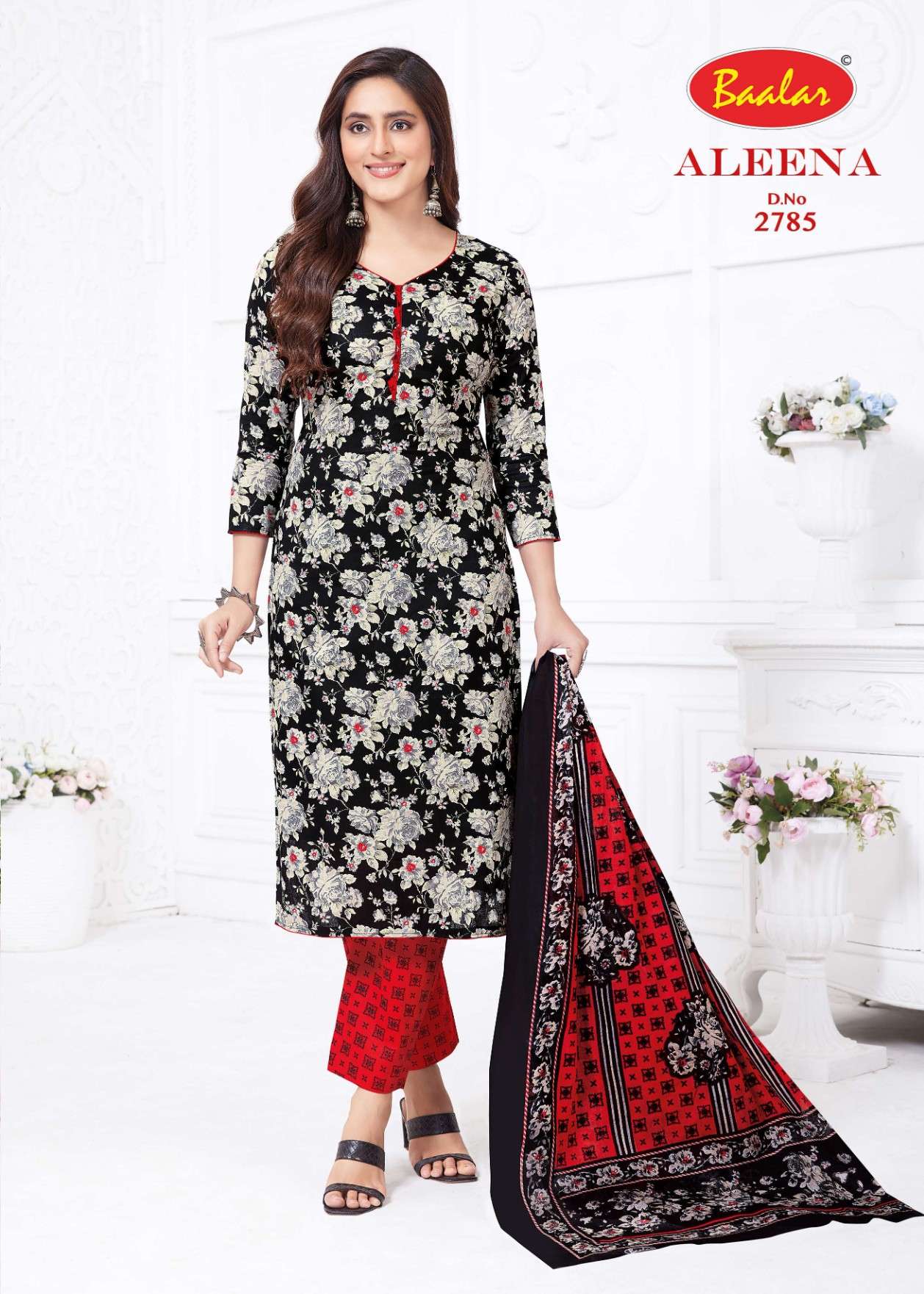 BAALAR ALEENA VOL 27 COTTON PRINTED SALWAR SUIT
