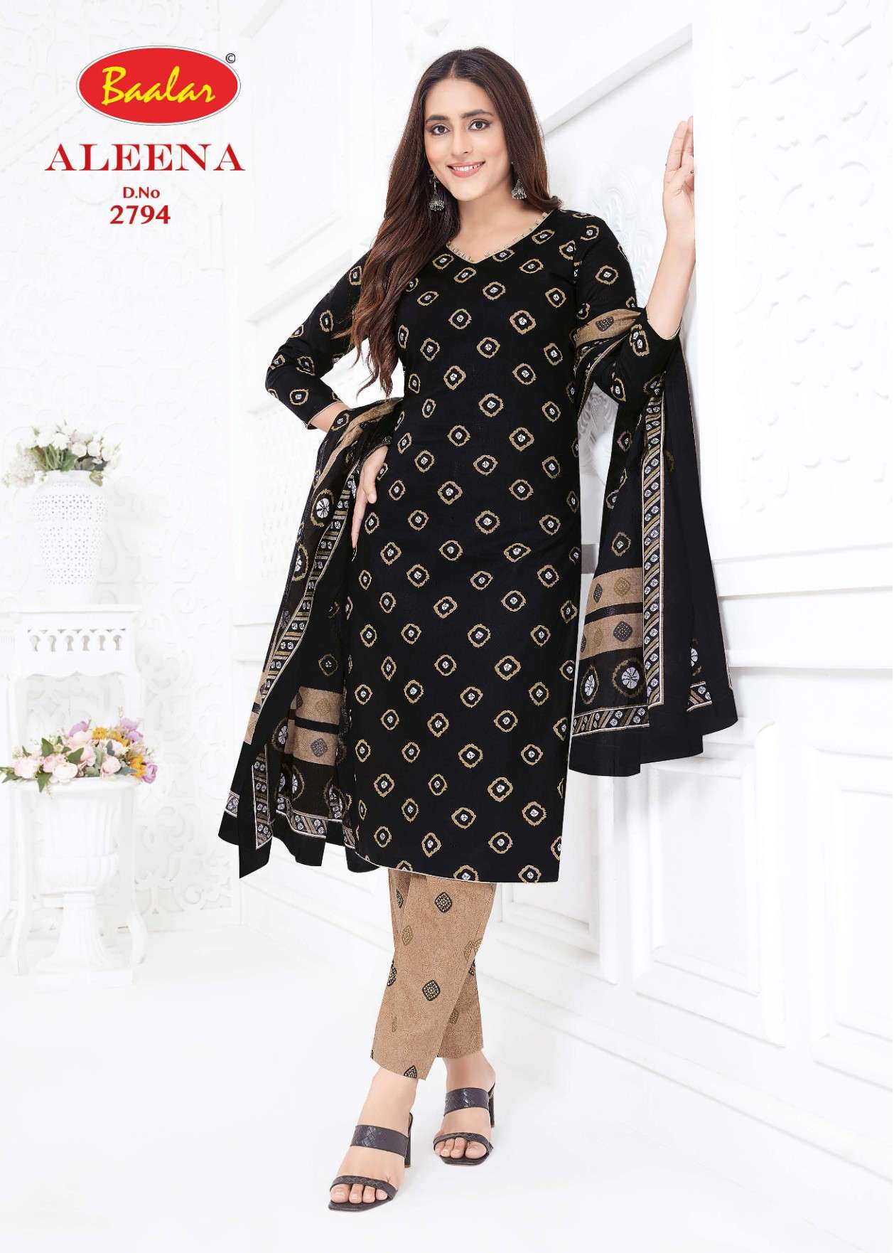 BAALAR ALEENA VOL 27 COTTON PRINTED SALWAR SUIT