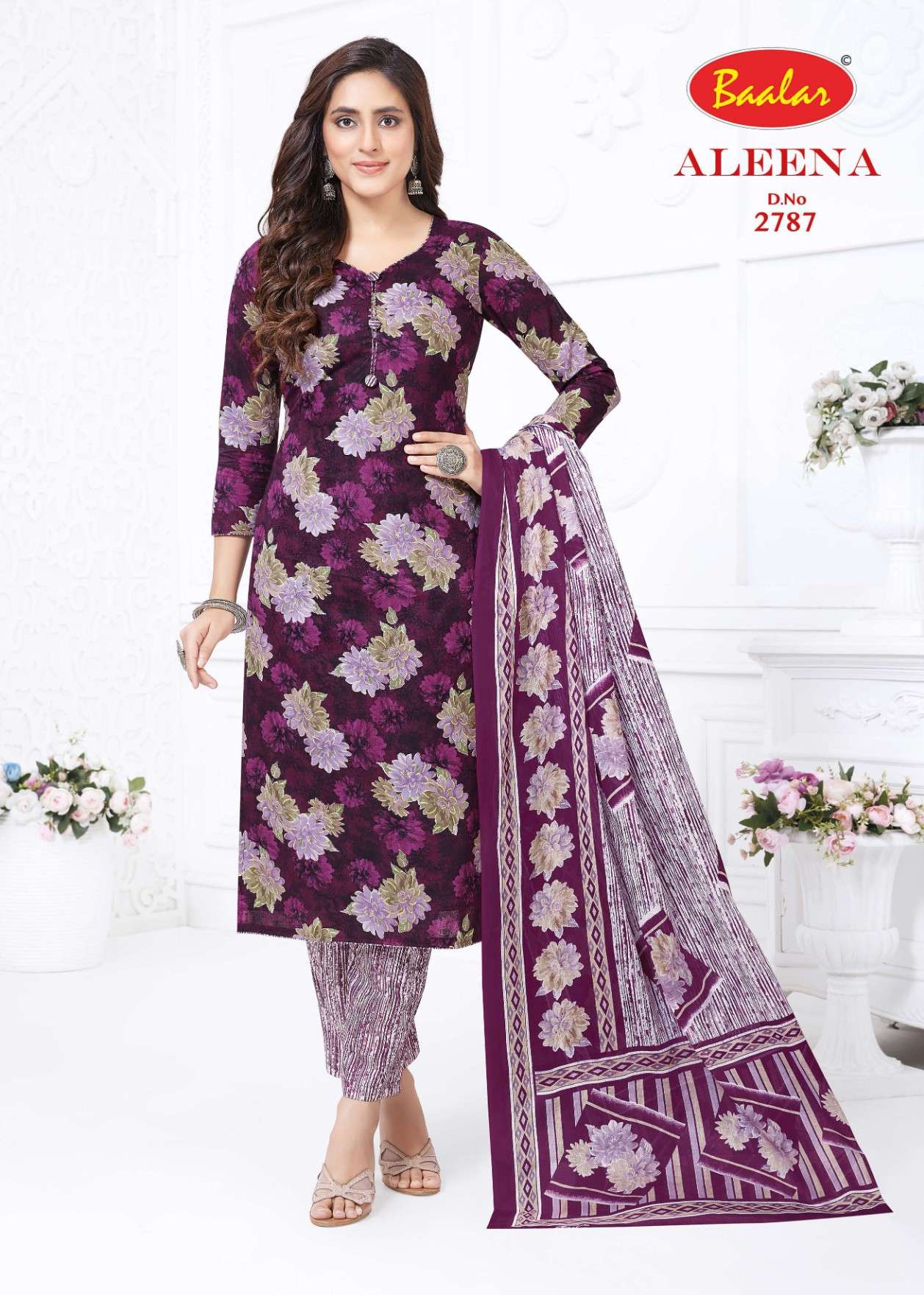 BAALAR ALEENA VOL 27 COTTON PRINTED SALWAR SUIT