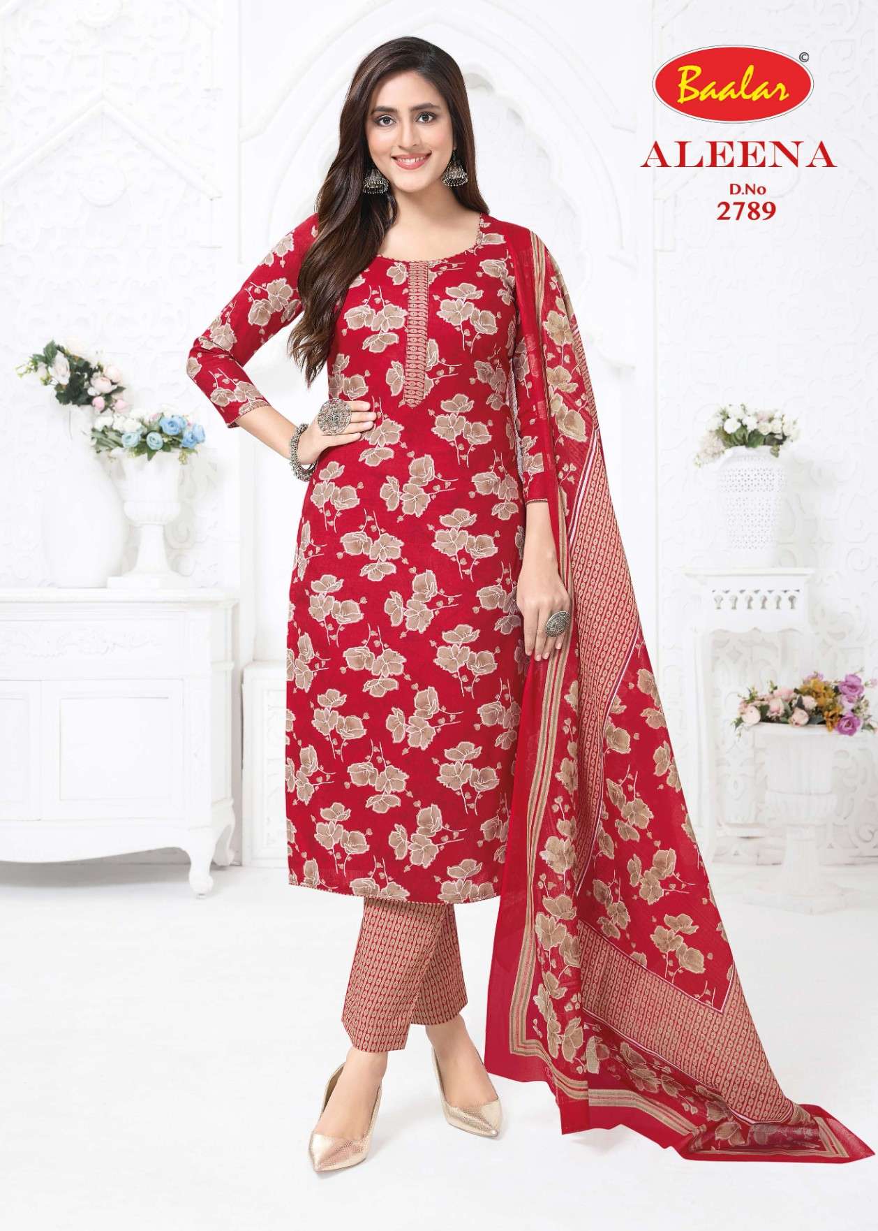 BAALAR ALEENA VOL 27 COTTON PRINTED SALWAR SUIT