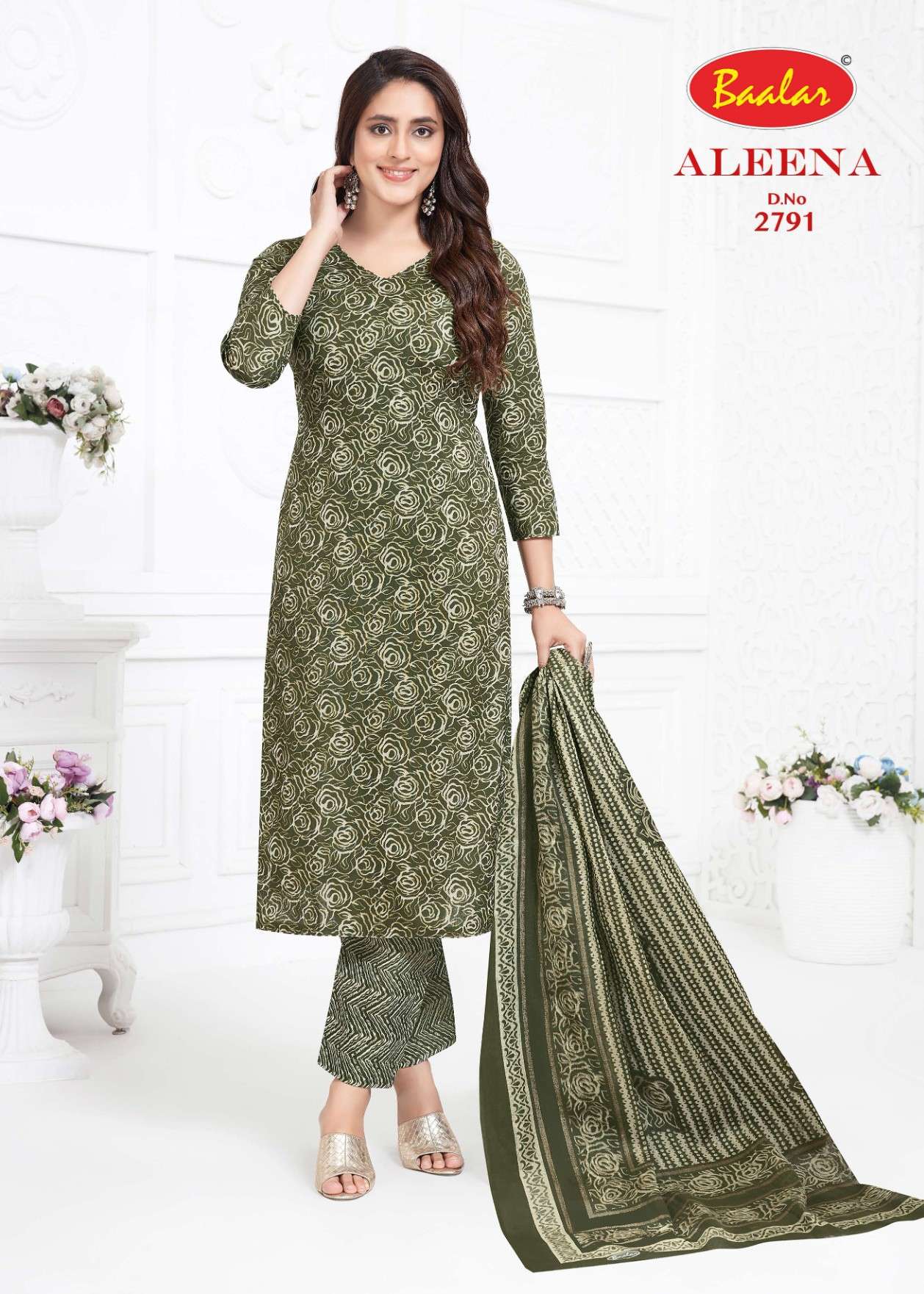 BAALAR ALEENA VOL 27 COTTON PRINTED SALWAR SUIT