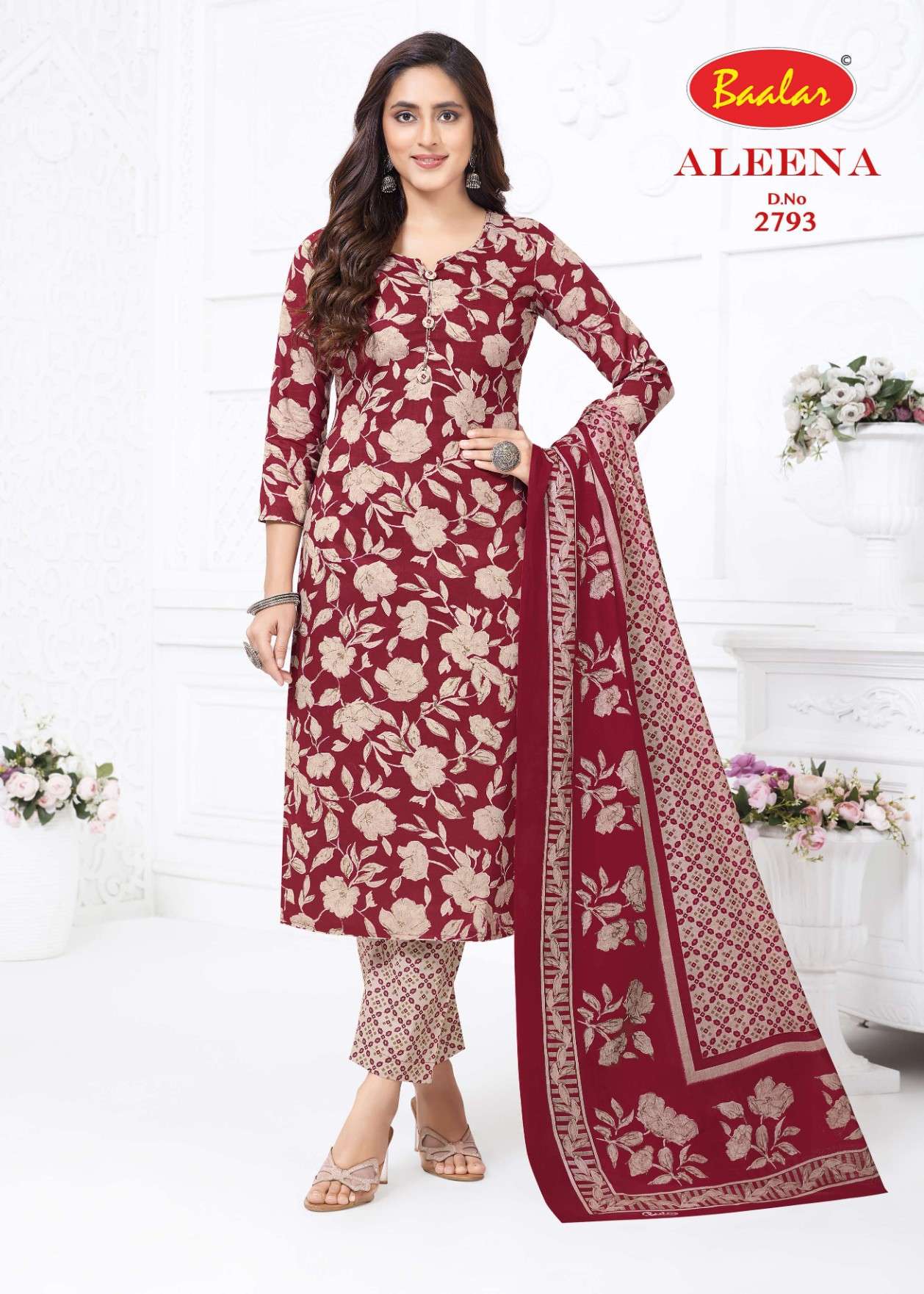 BAALAR ALEENA VOL 27 COTTON PRINTED SALWAR SUIT