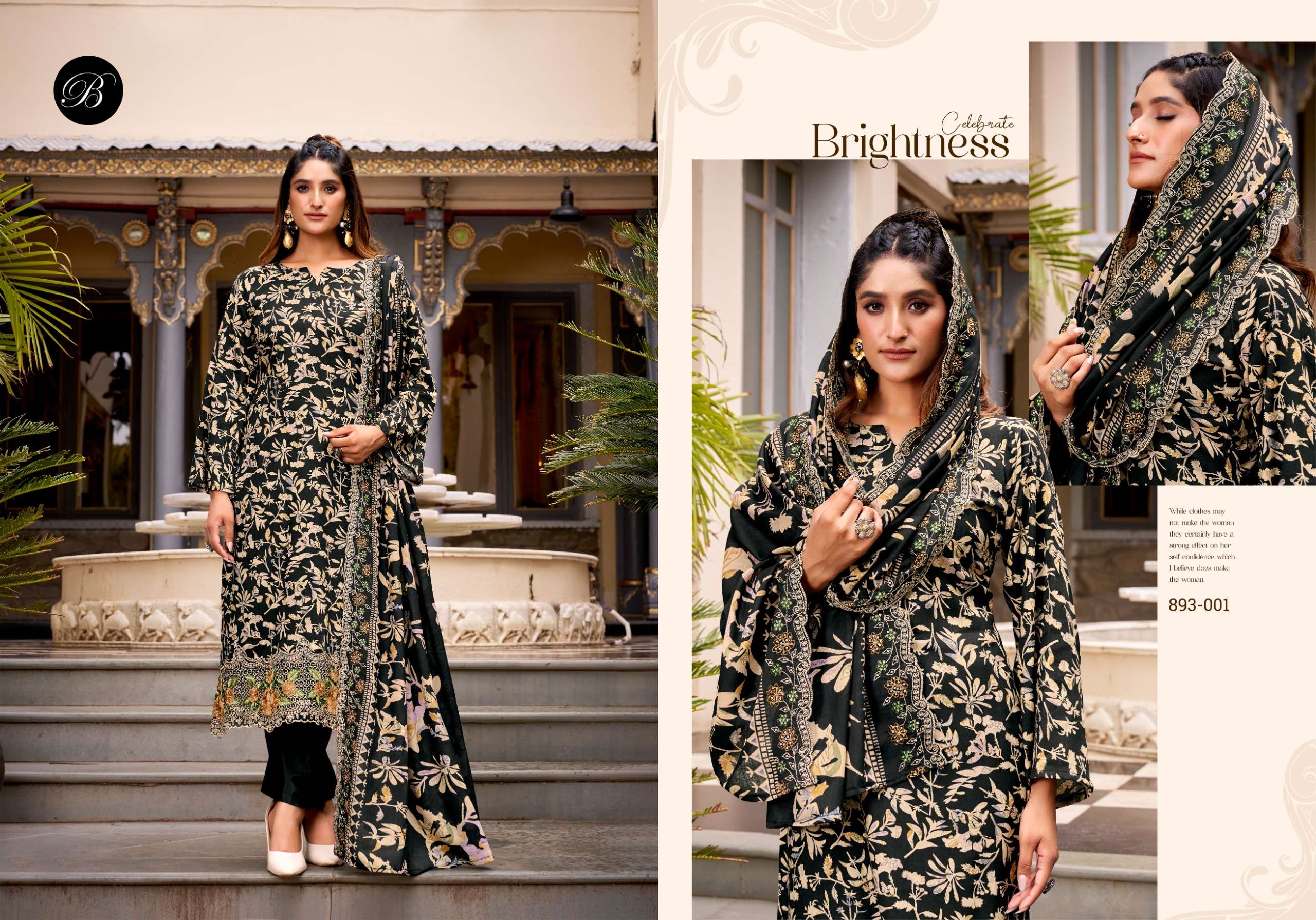 BELLIZA DESIGNER STUDIO ABHIRA COTTON DIGITAL PRINTS WITH EMBROIDERY WORK SUIT