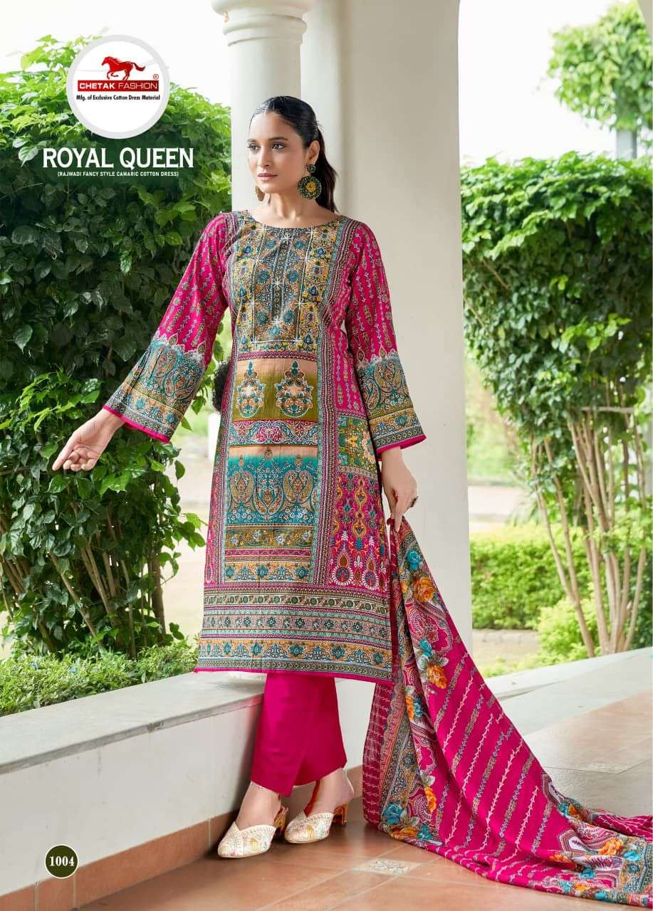 CHETAK FASHION ROYAL LOOK VOL 1 COTTON PRINT WITH FANCY WORK SUIT