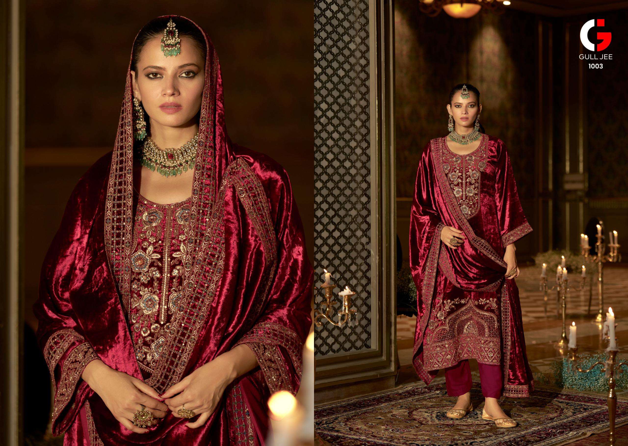 DEEPSY SUITS GULL JEE QURB VELVET WITH HEAVY EMBROIDERY DESIGNER SUIT