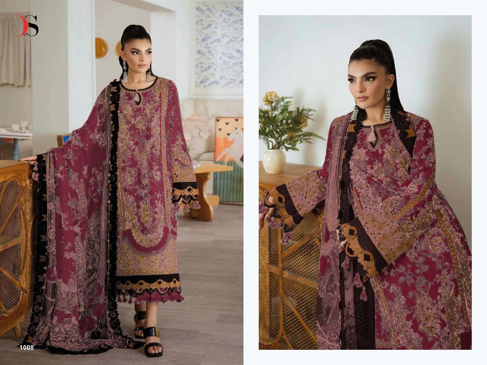 DEEPSY SUITS JADE PREMIUM COTTON EMBROIDERY DESIGNER PAKISTANI SUIT
