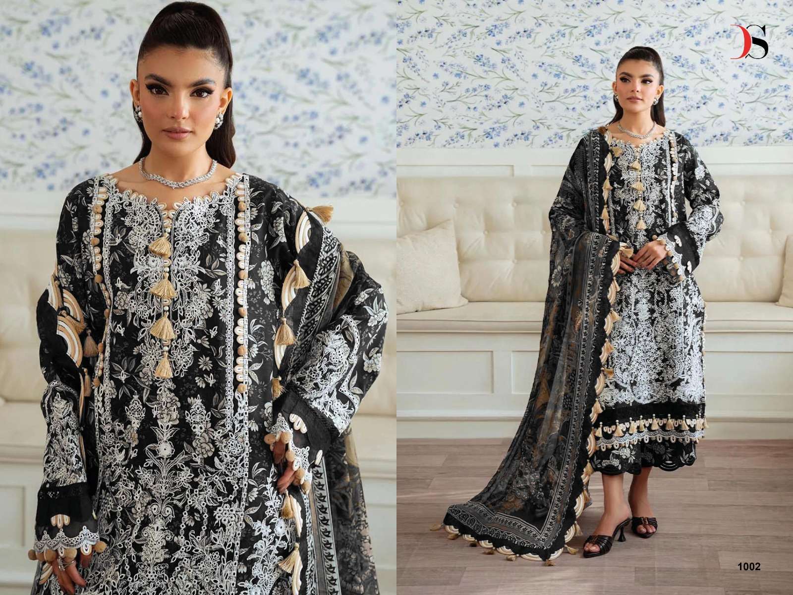 DEEPSY SUITS JADE PREMIUM COTTON EMBROIDERY DESIGNER PAKISTANI SUIT