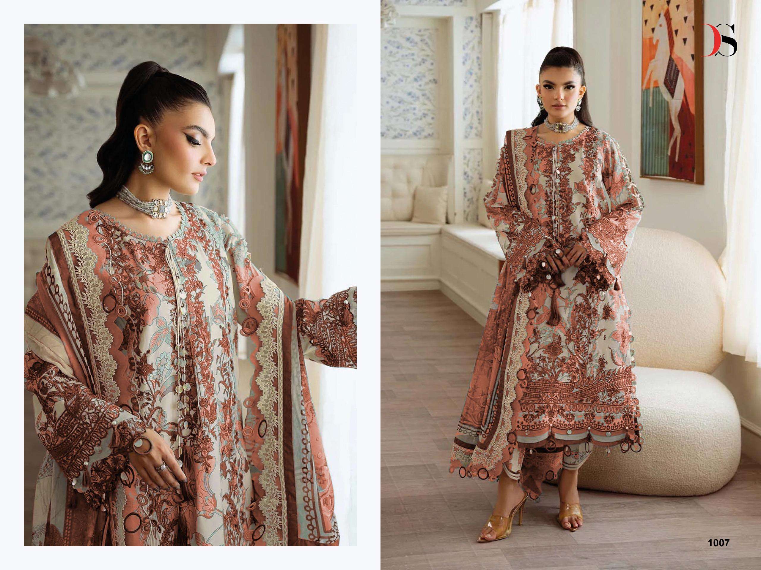 DEEPSY SUITS JADE PREMIUM COTTON EMBROIDERY DESIGNER PAKISTANI SUIT