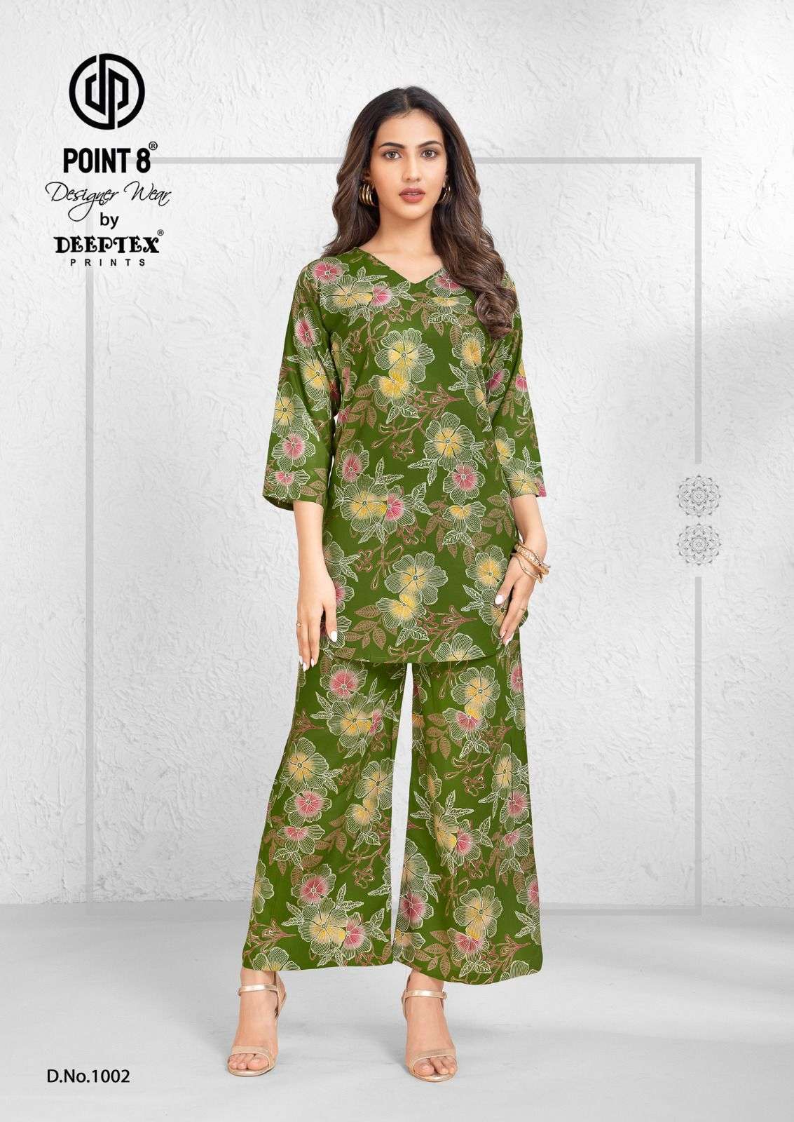 DEEPTEX PRINTS STYLE UP VOL 1 RAYON PRINTED FANCY LADIES CO-ORD SET